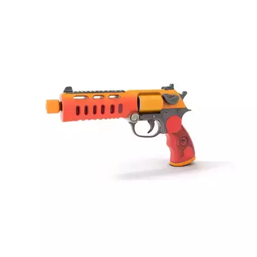Vibrant Toy Blaster model pack Low-poly 3D model