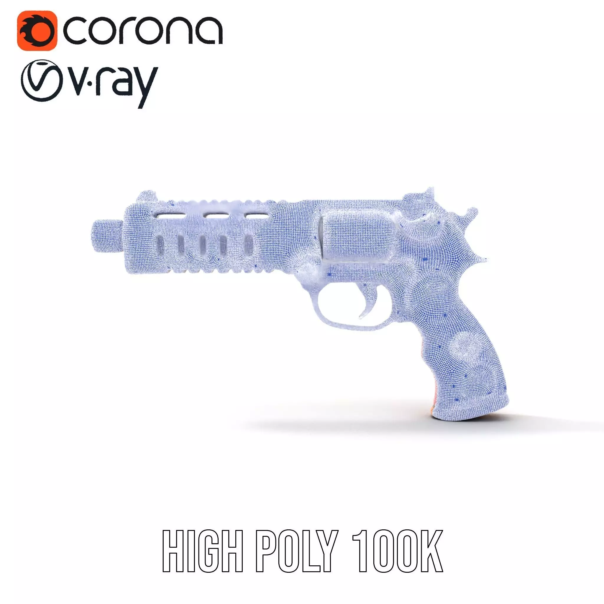 Vibrant Toy Blaster model pack Low-poly 3D model_33