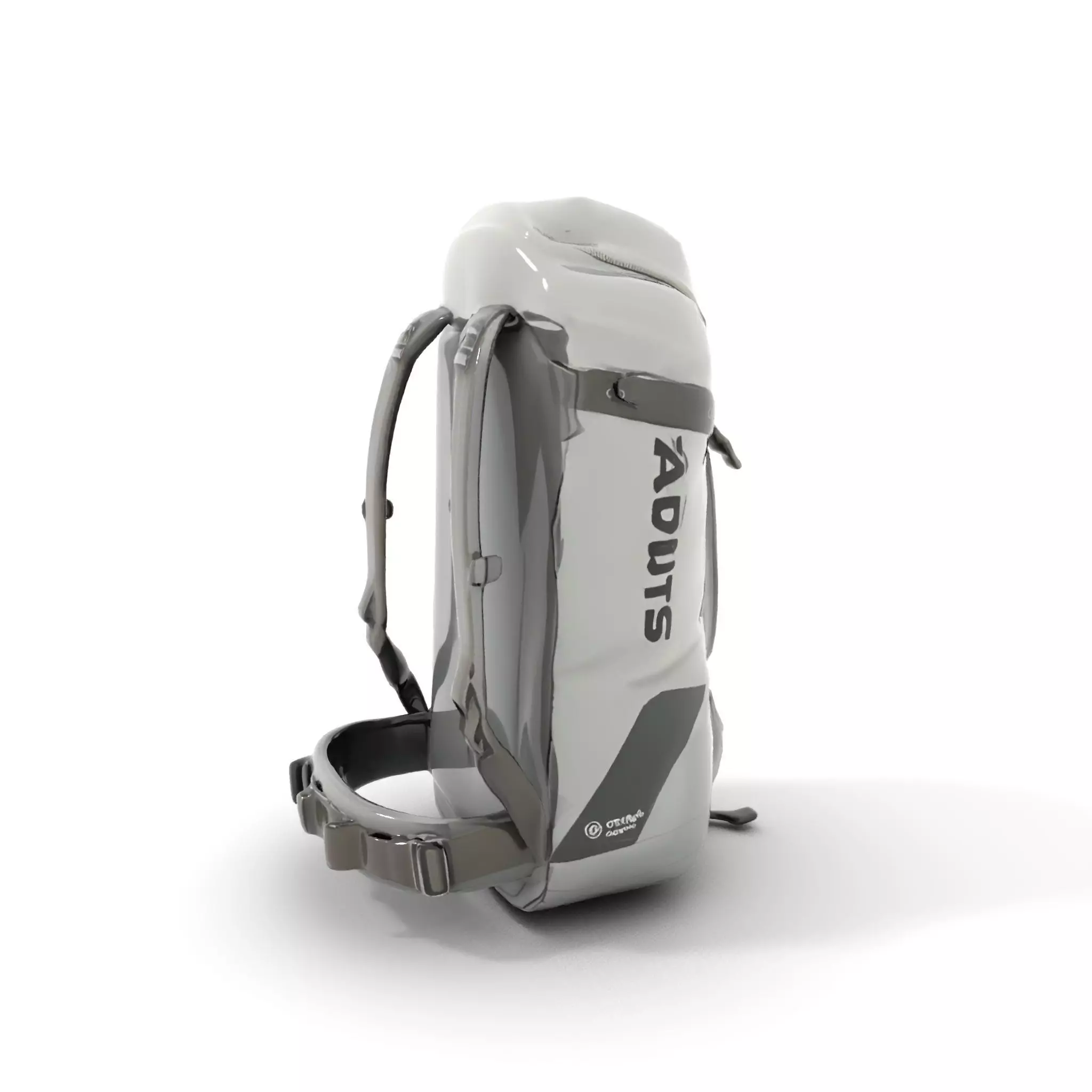 Gray Adventure Backpack model pack Low-poly 3D model_13