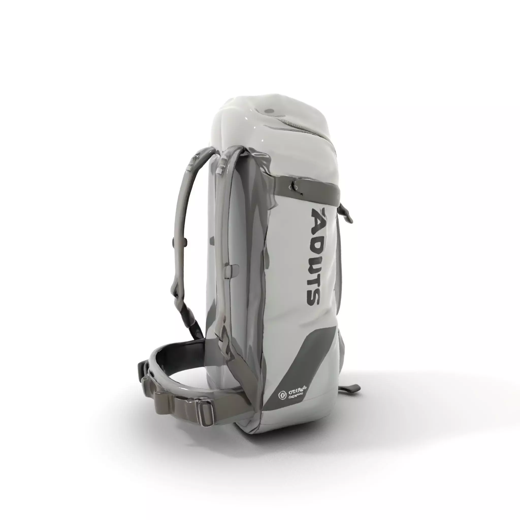 Gray Adventure Backpack model pack Low-poly 3D model_0