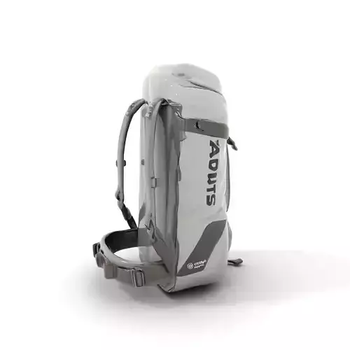 Gray Adventure Backpack model pack