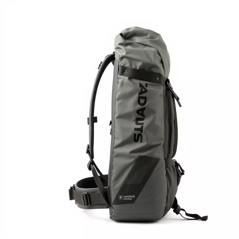 Gray Adventure Backpack model pack Low-poly 3D model_2