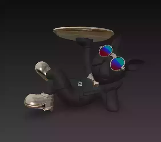 ESCULTURA PERRO CON BANDEJA 3D print model