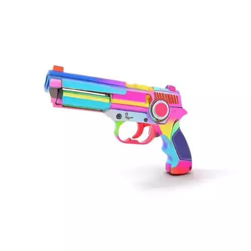 Rainbow Chrome Revolver model pack