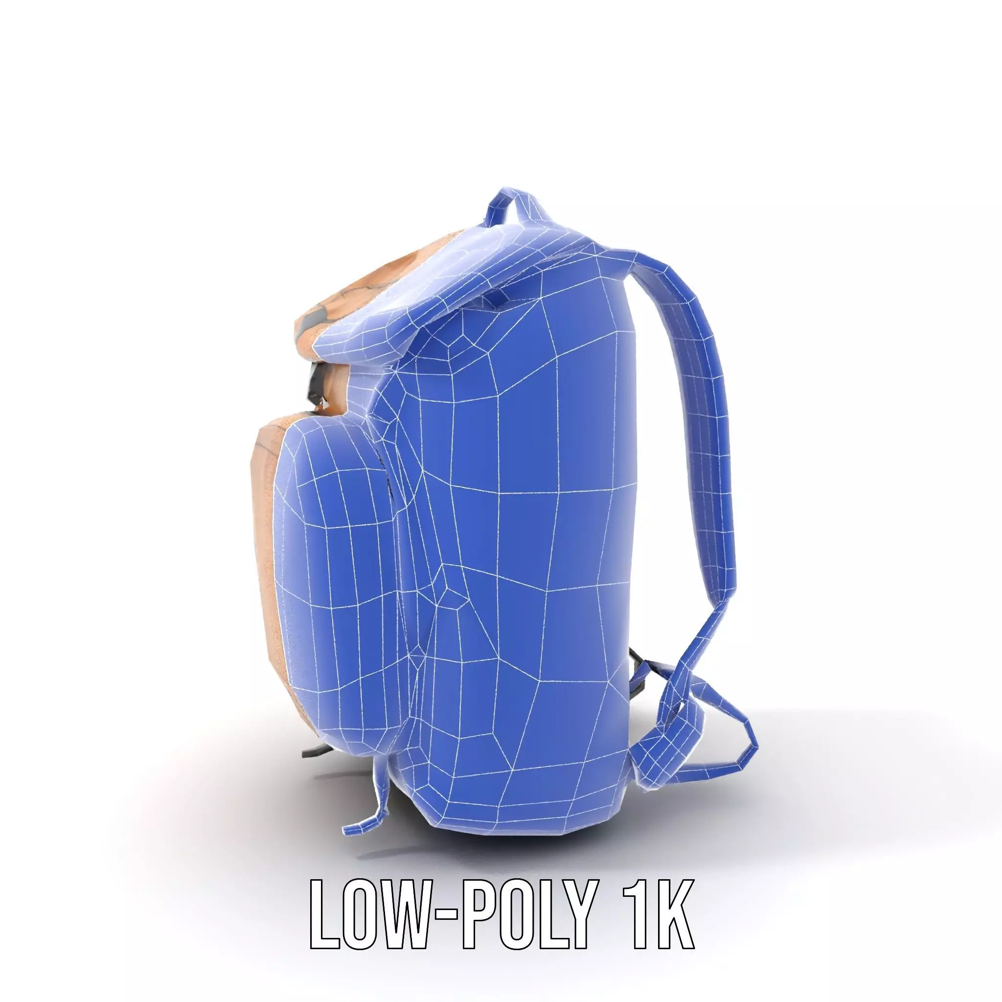 Canyon Tan Backpack model pack Low-poly 3D model_24