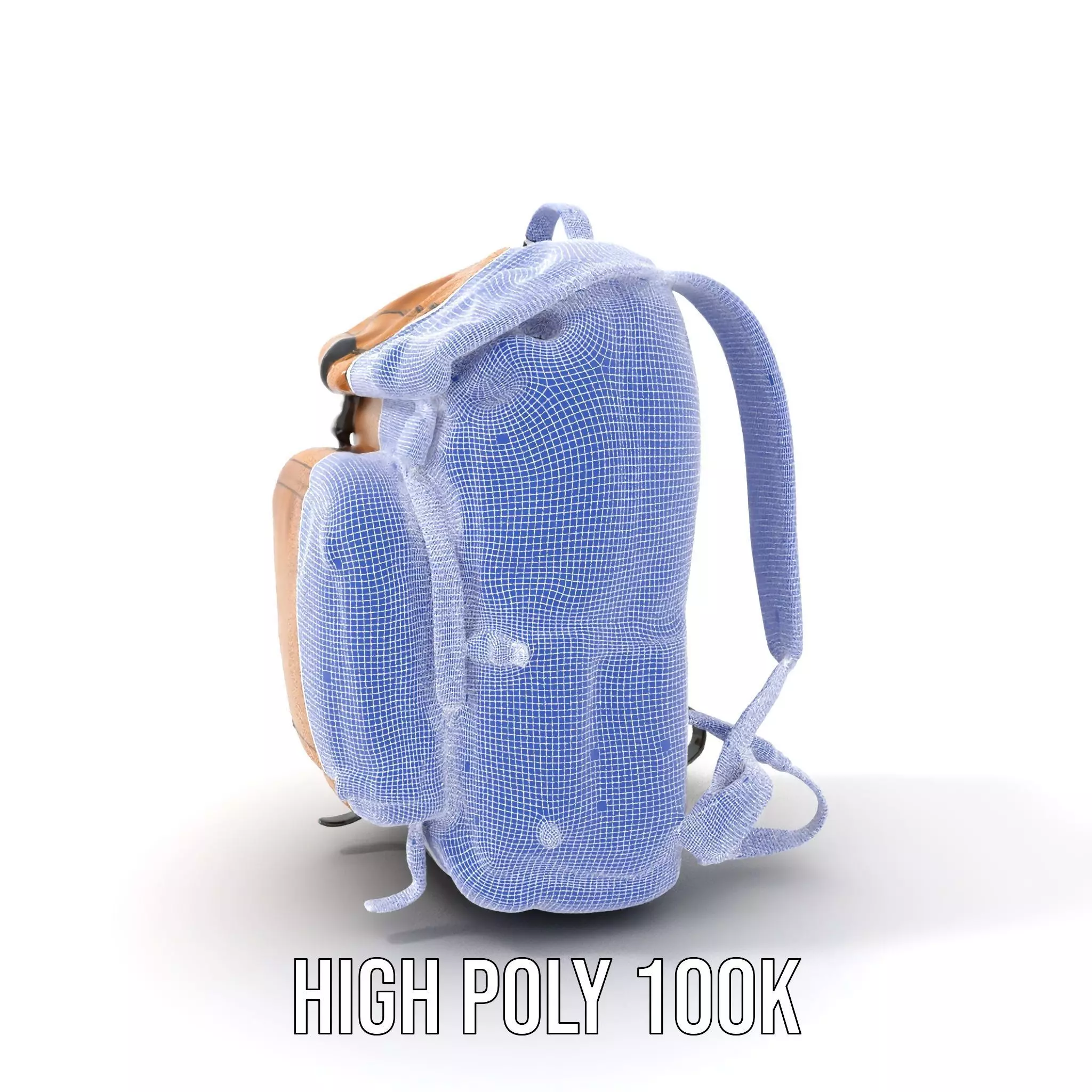 Canyon Tan Backpack model pack Low-poly 3D model_4