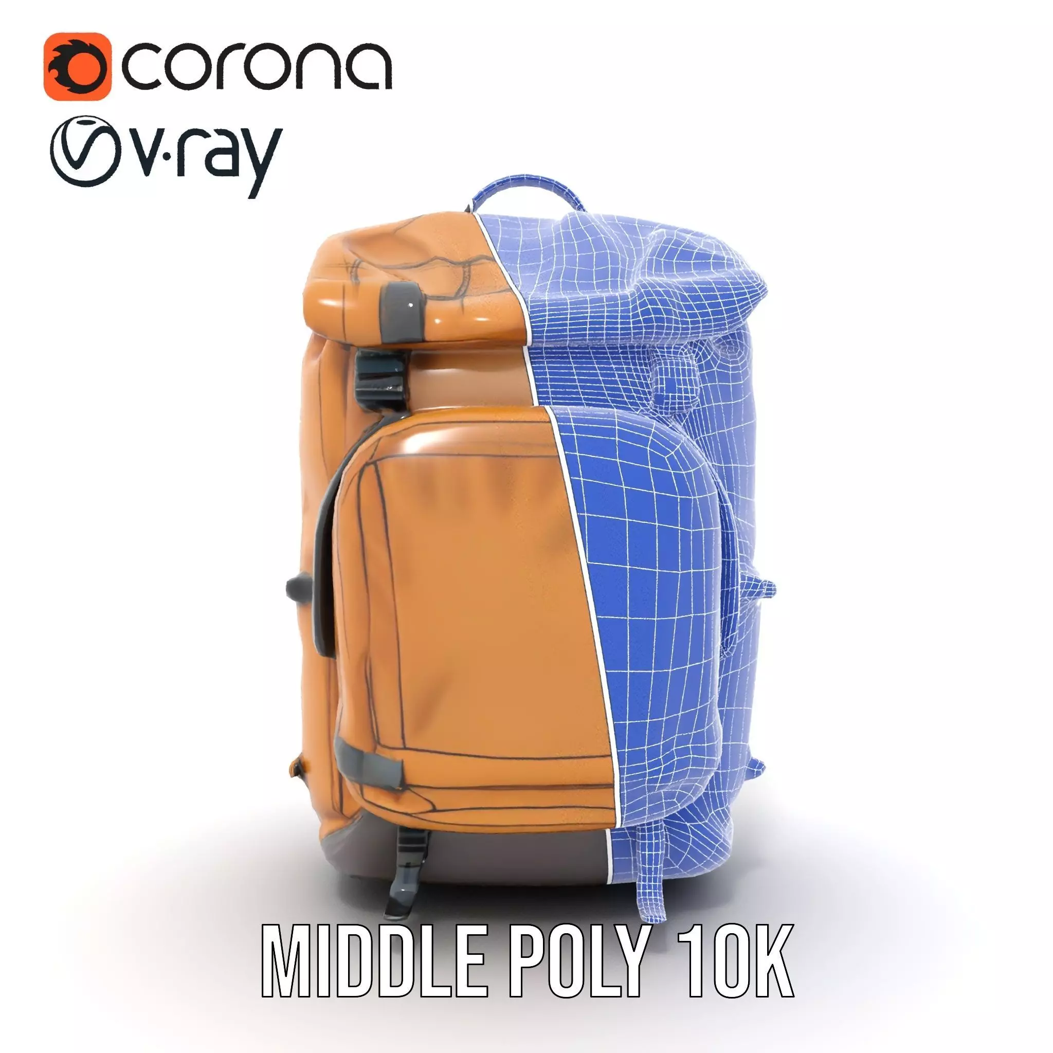 Canyon Tan Backpack model pack Low-poly 3D model_29