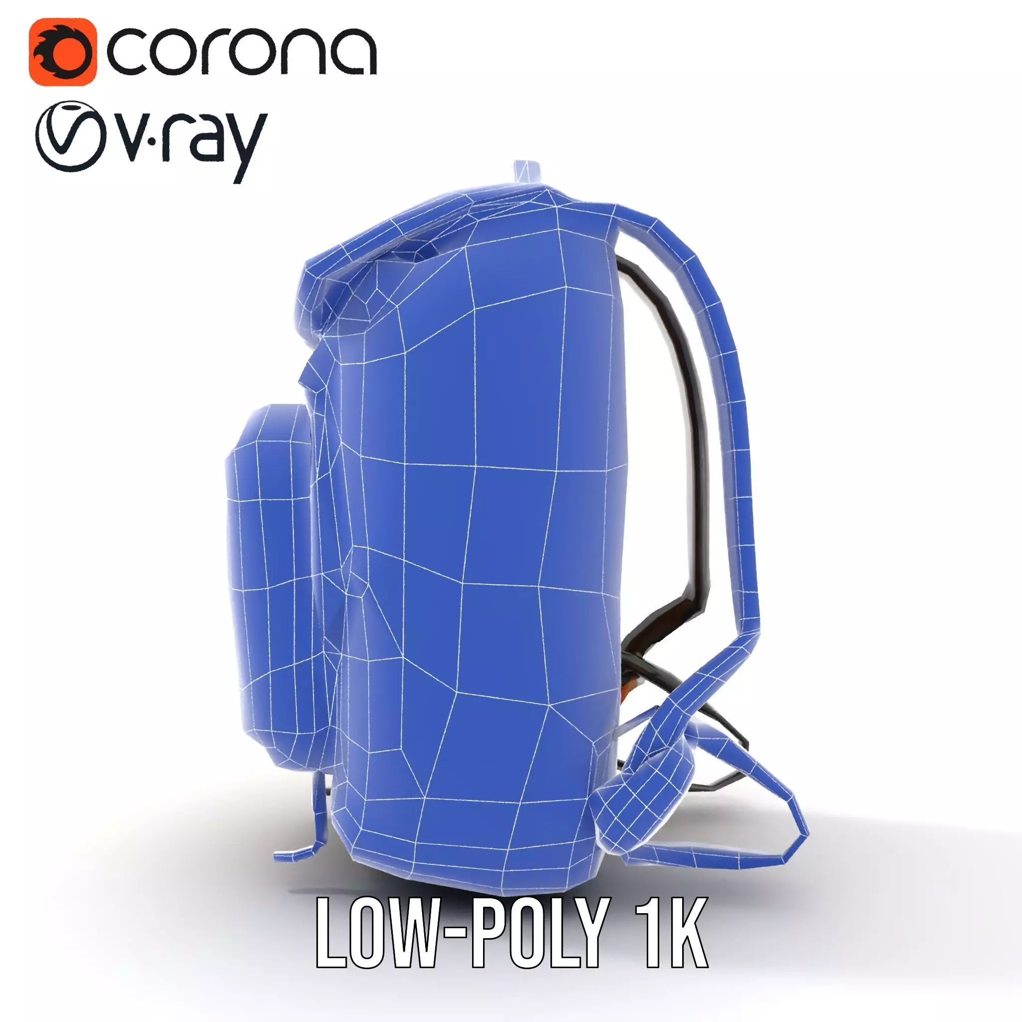Canyon Tan Backpack model pack Low-poly 3D model_27