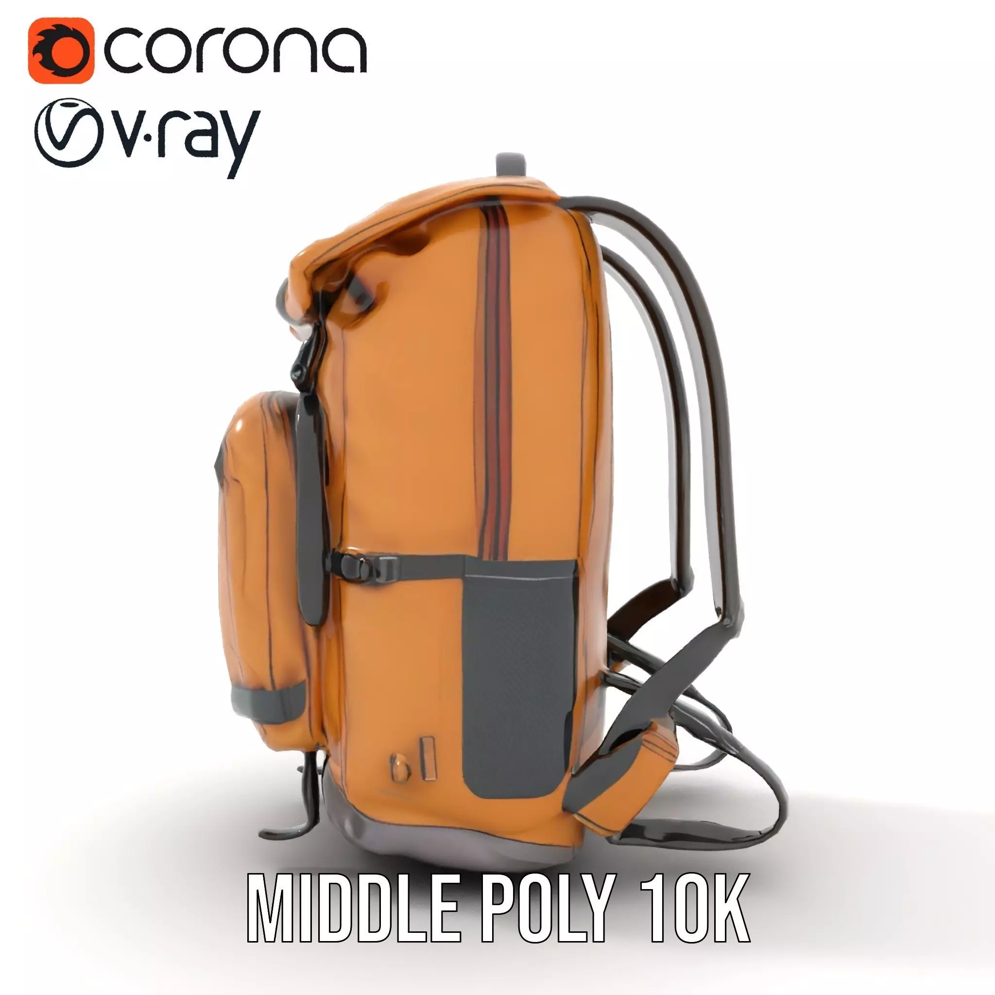 Canyon Tan Backpack model pack Low-poly 3D model_5