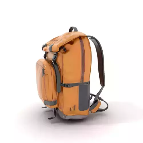 Canyon Tan Backpack model pack Low-poly 3D model