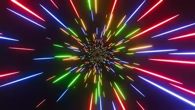 Sci Fi Lightspeed Warp Animation  Blender Project File 