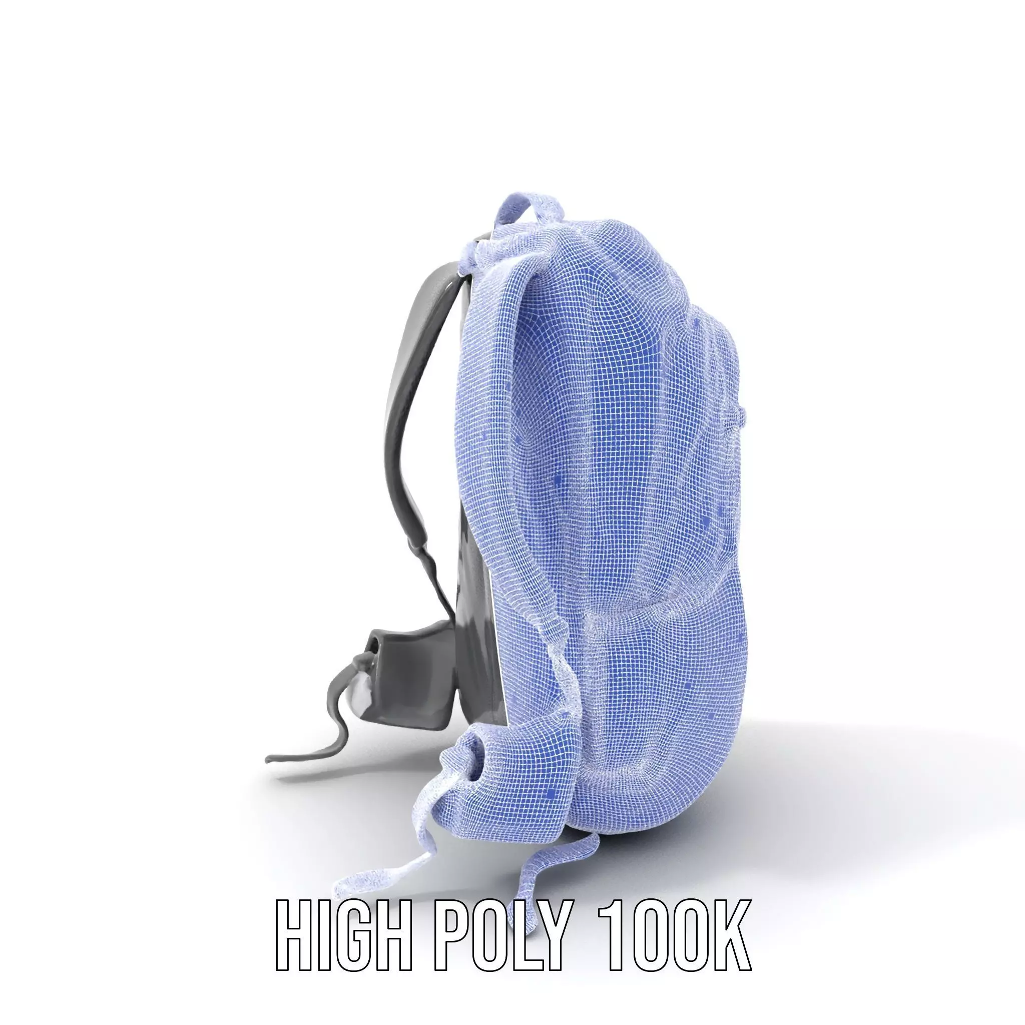 Black Tactical Backpack model pack Low-poly 3D model_5