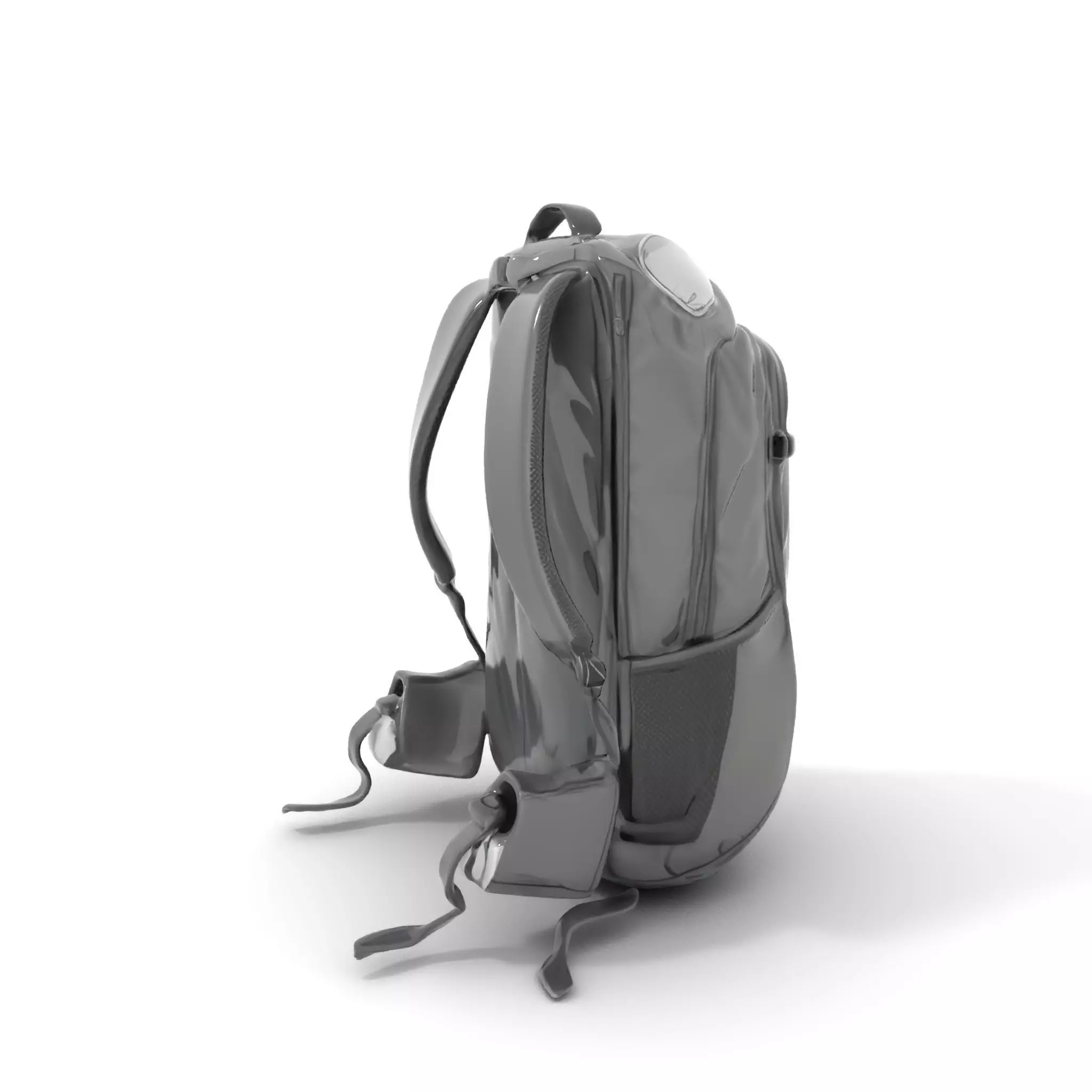 Black Tactical Backpack model pack Low-poly 3D model_0