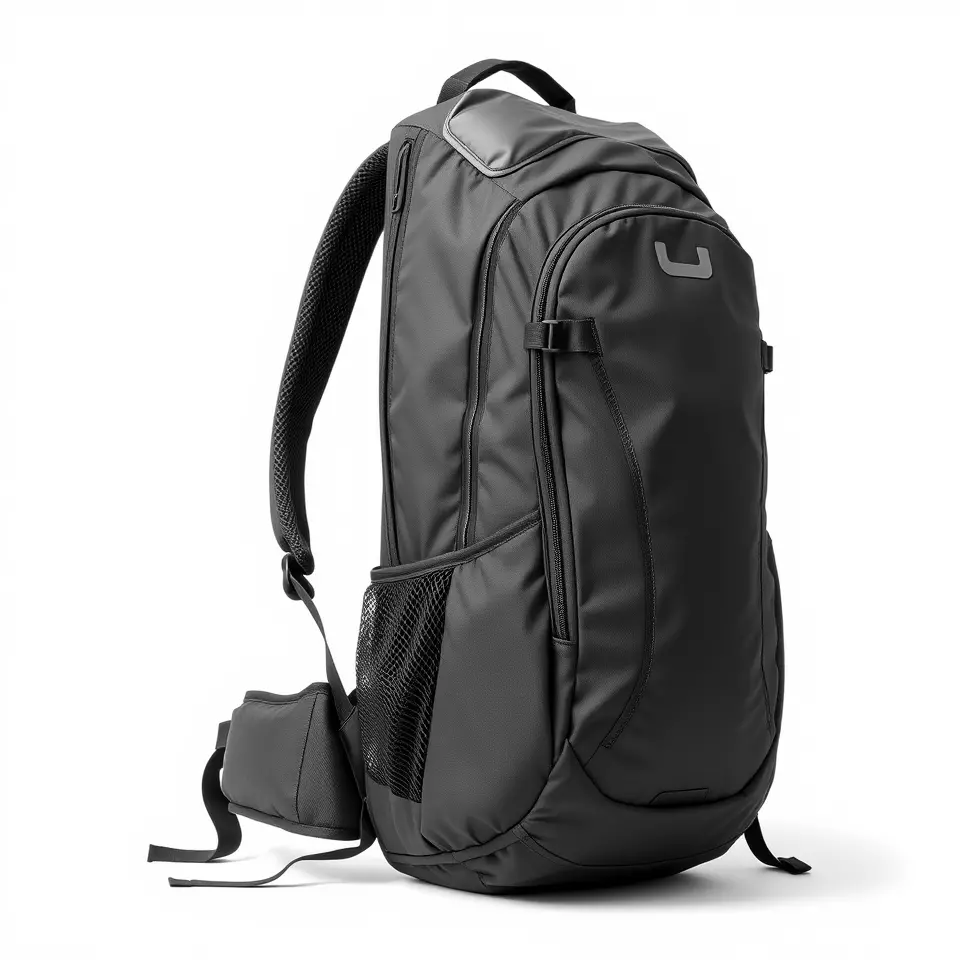 Black Tactical Backpack model pack Low-poly 3D model_3