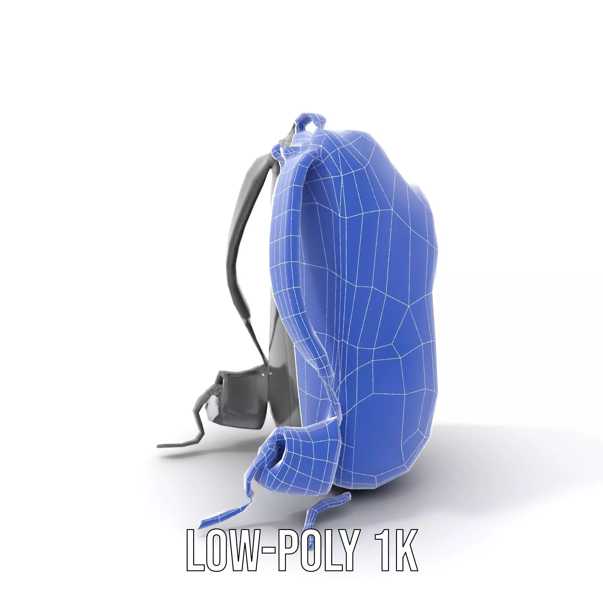 Black Tactical Backpack model pack Low-poly 3D model_23