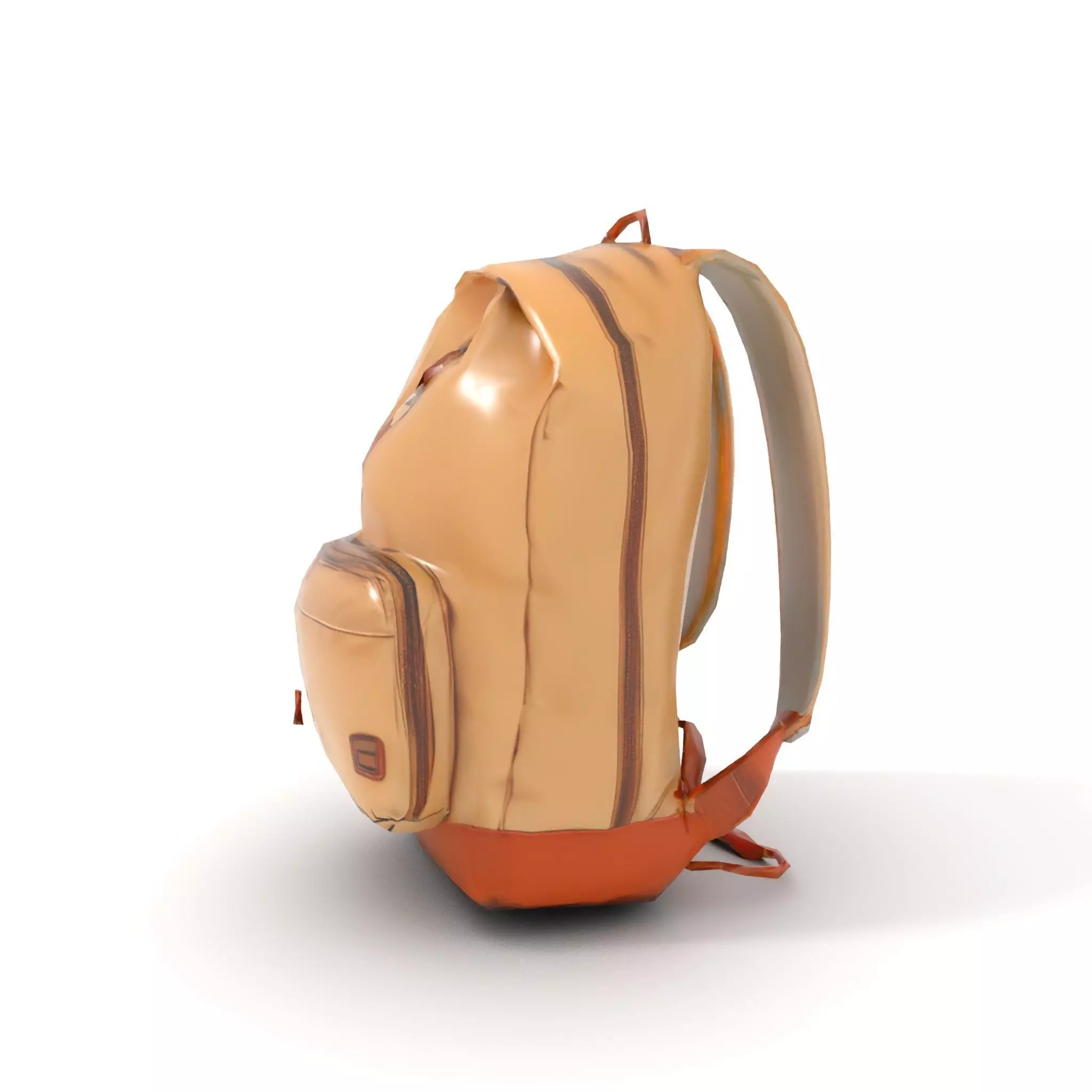 Tan Backpack model pack Low-poly 3D model_7