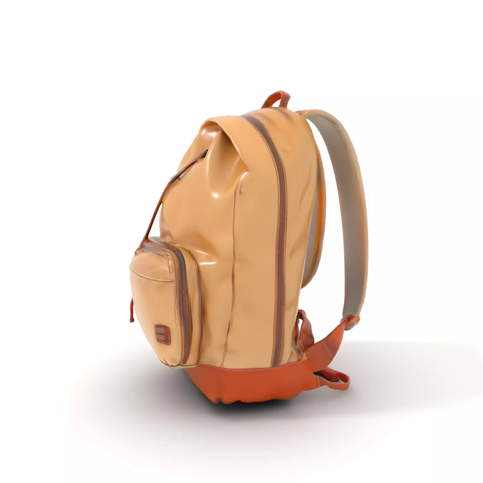 Tan Backpack model pack Low-poly 3D model_0