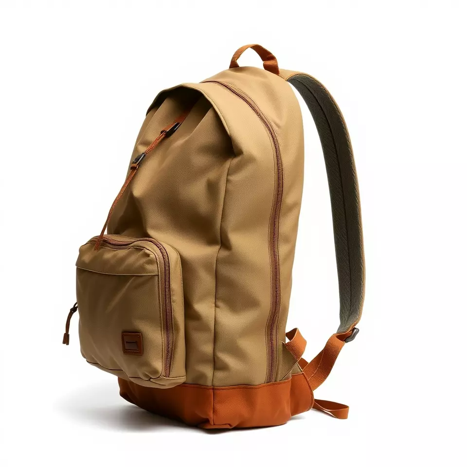 Tan Backpack model pack Low-poly 3D model_2