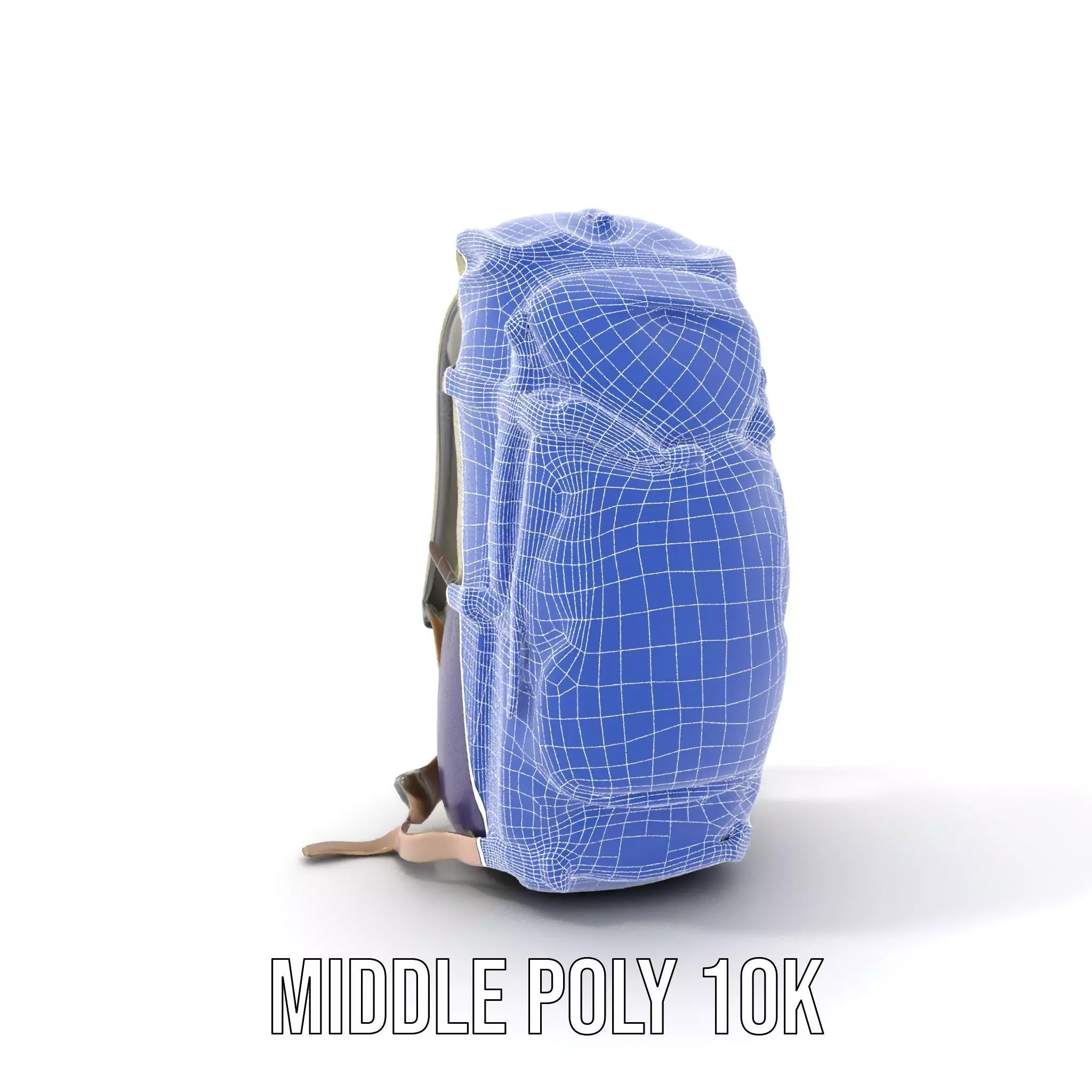 Adventure Green Backpack model pack Low-poly 3D model_19
