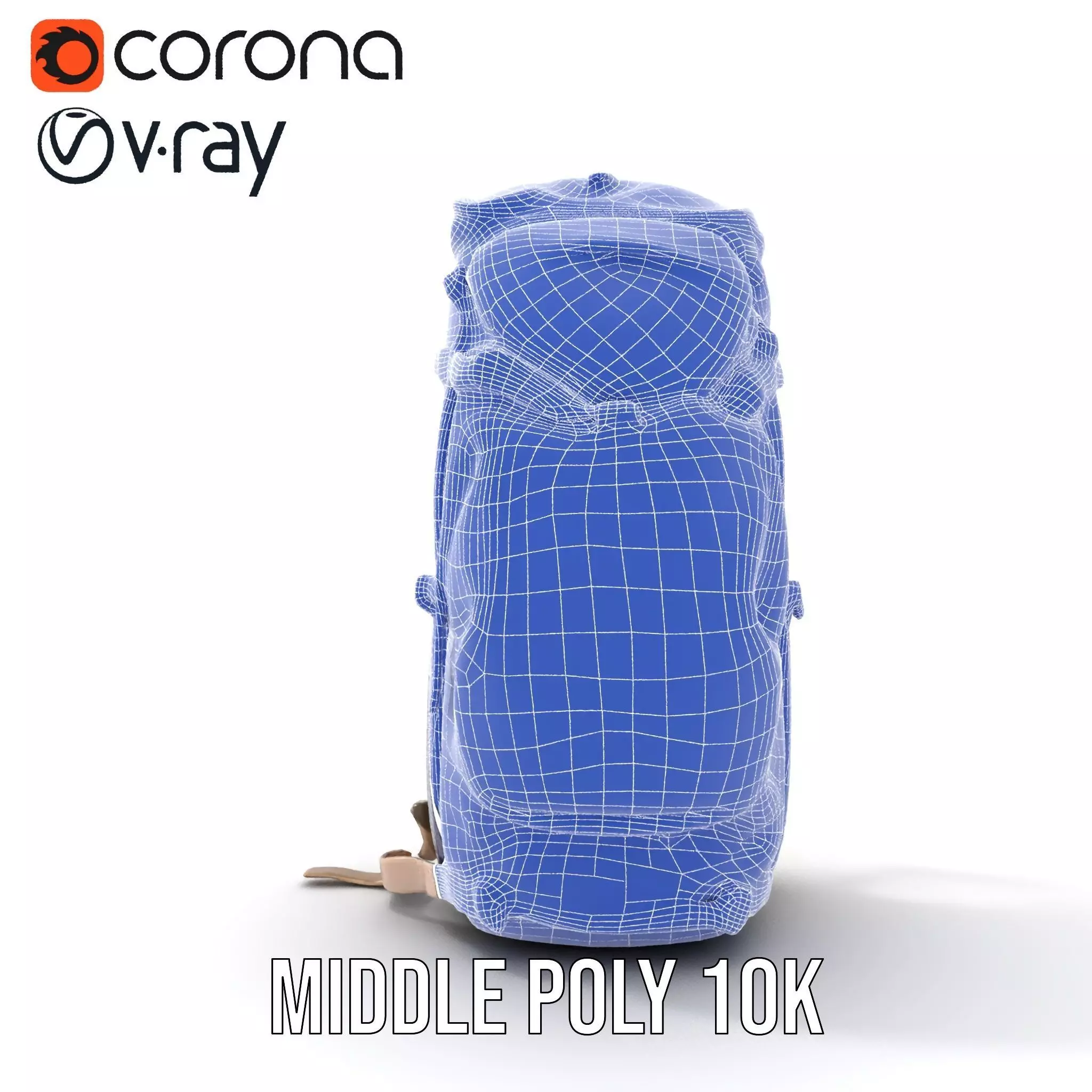 Adventure Green Backpack model pack Low-poly 3D model_25