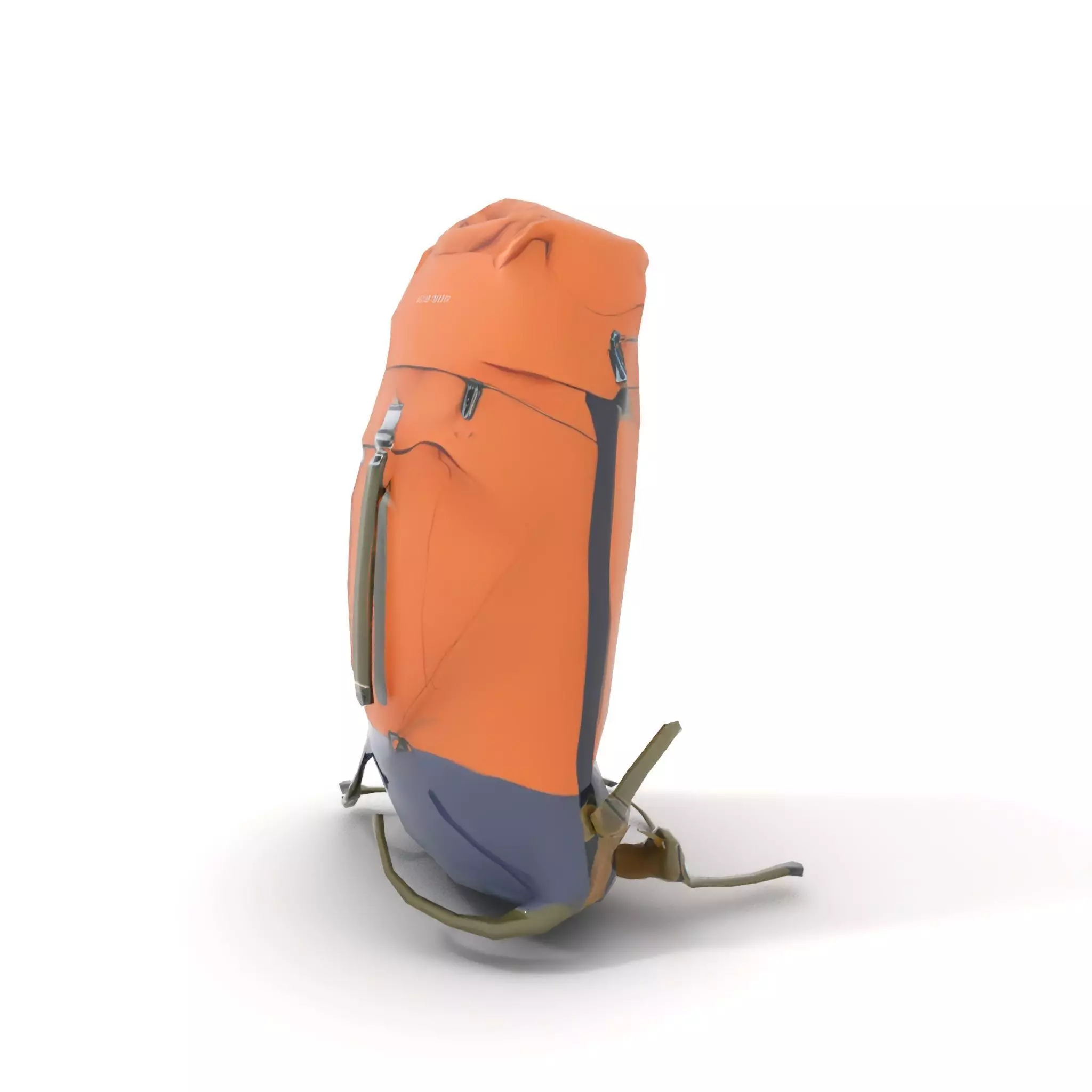 Orange Adventure Backpack model pack Low-poly 3D model_7