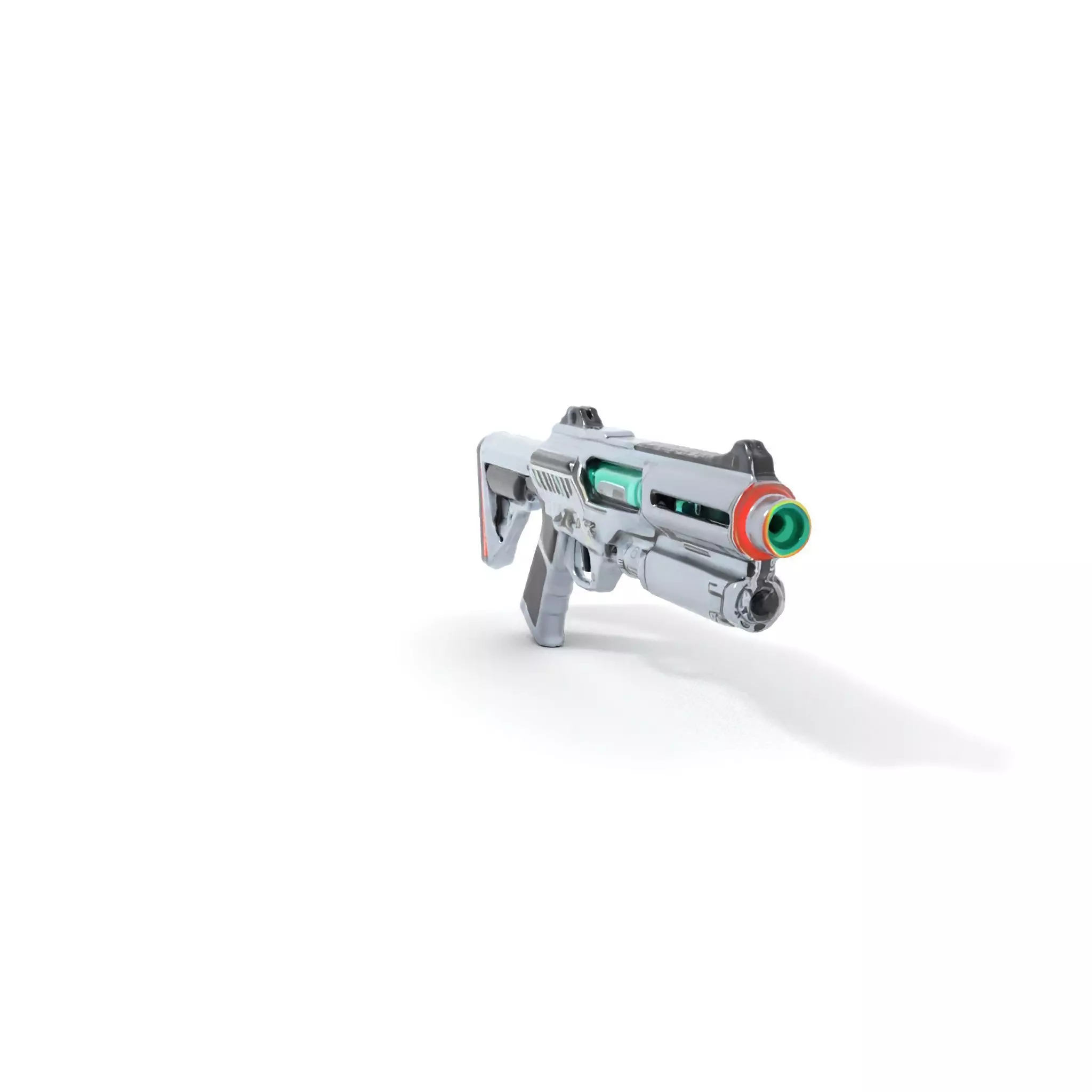 Futuristic Laser Rifle model pack Low-poly 3D model_0