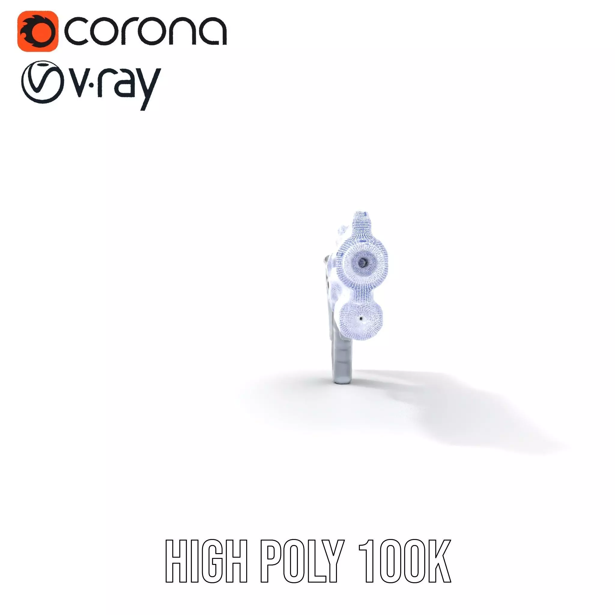 Futuristic Laser Rifle model pack Low-poly 3D model_35