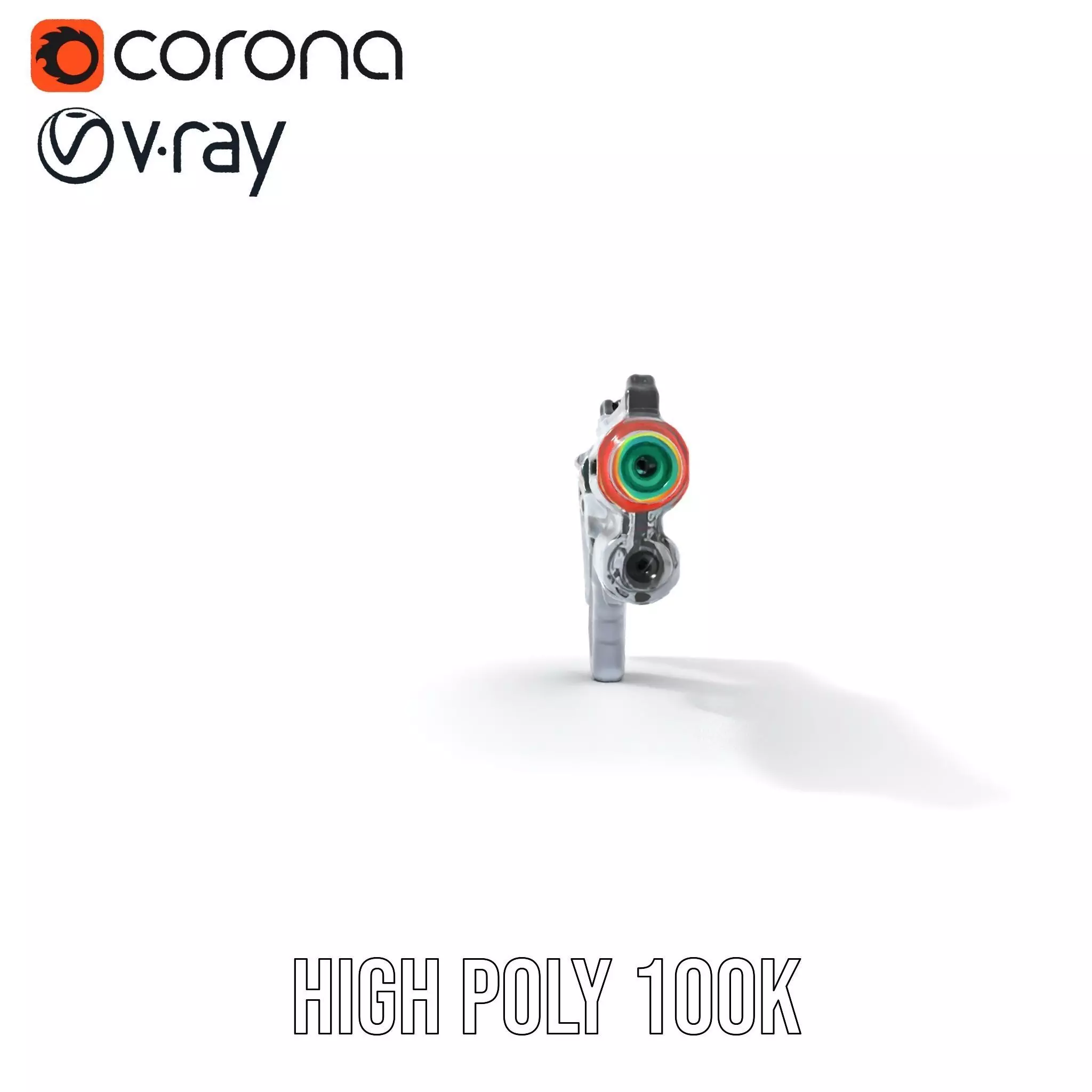 Futuristic Laser Rifle model pack Low-poly 3D model_33