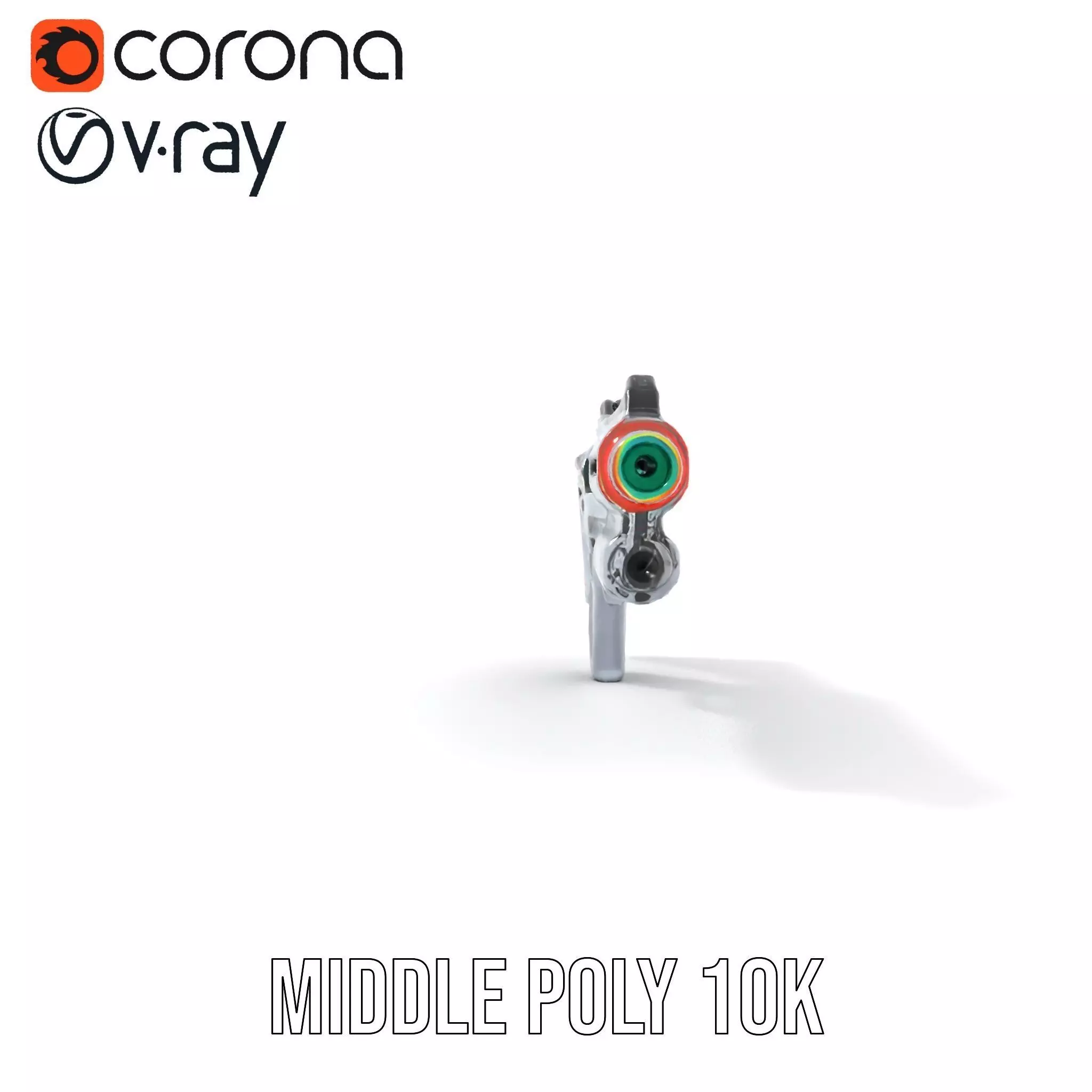 Futuristic Laser Rifle model pack Low-poly 3D model_6