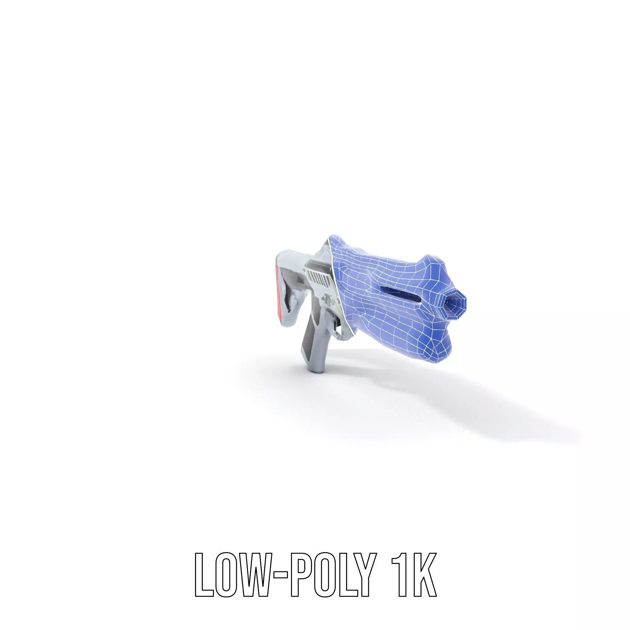 Futuristic Laser Rifle model pack Low-poly 3D model_23