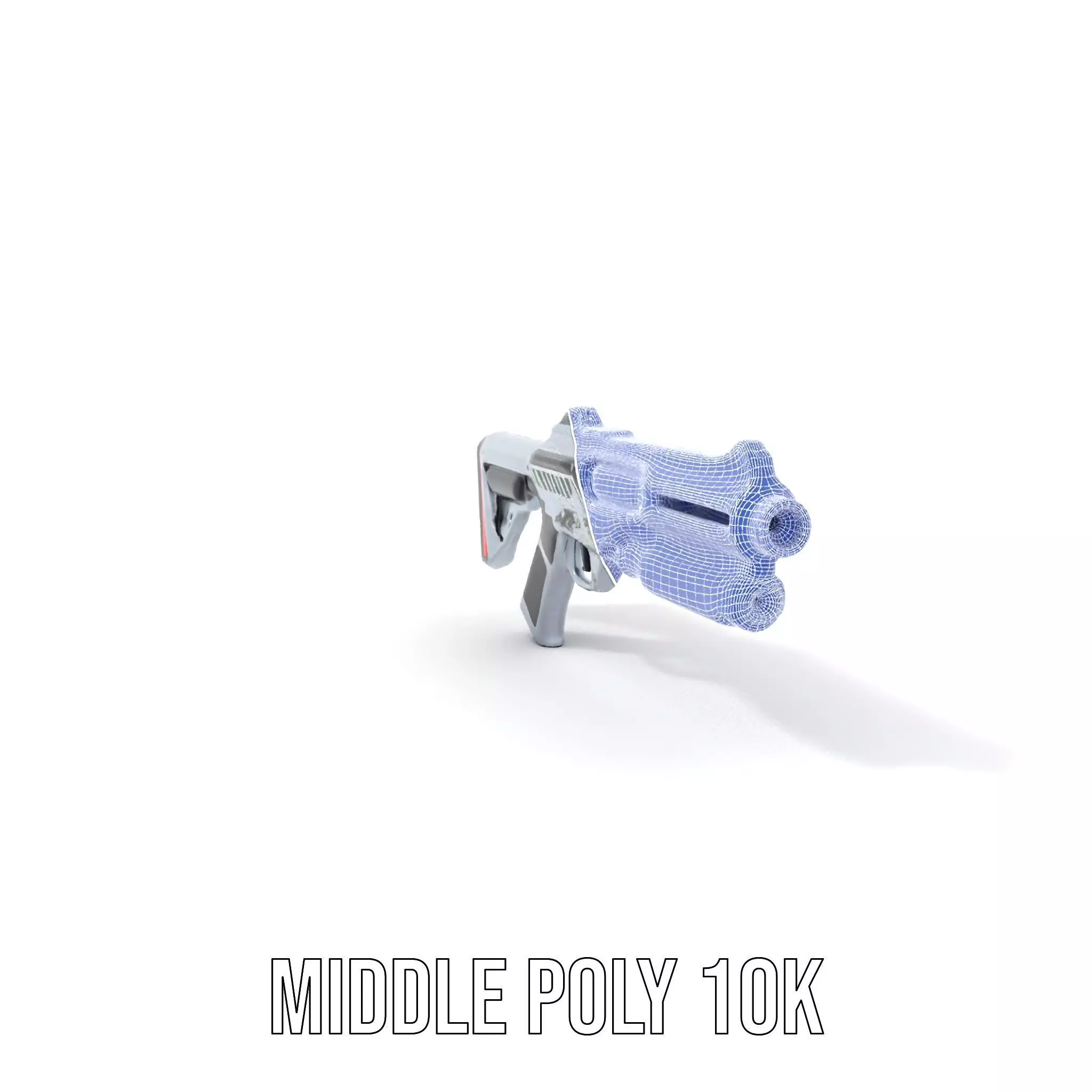 Futuristic Laser Rifle model pack Low-poly 3D model_25