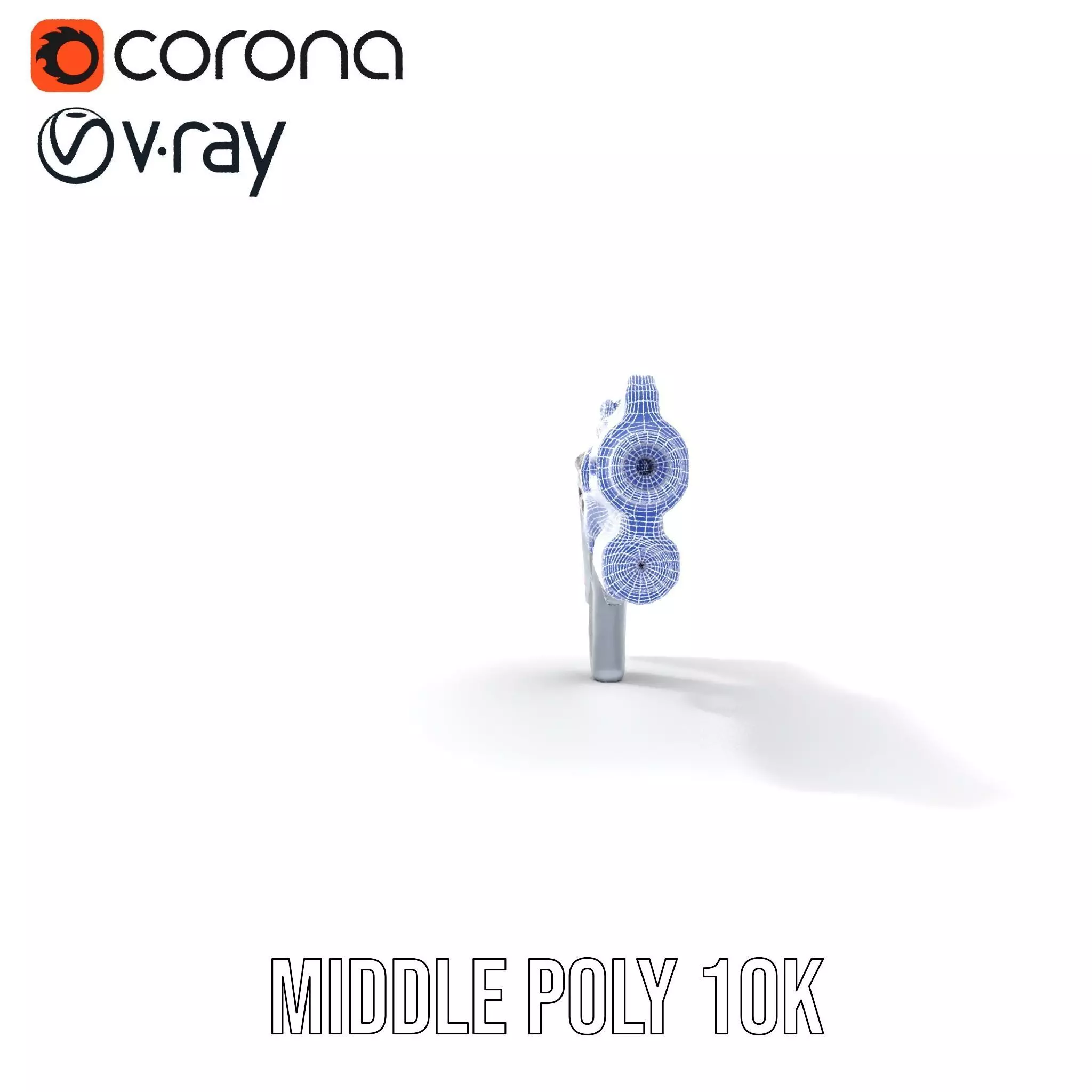 Futuristic Laser Rifle model pack Low-poly 3D model_19