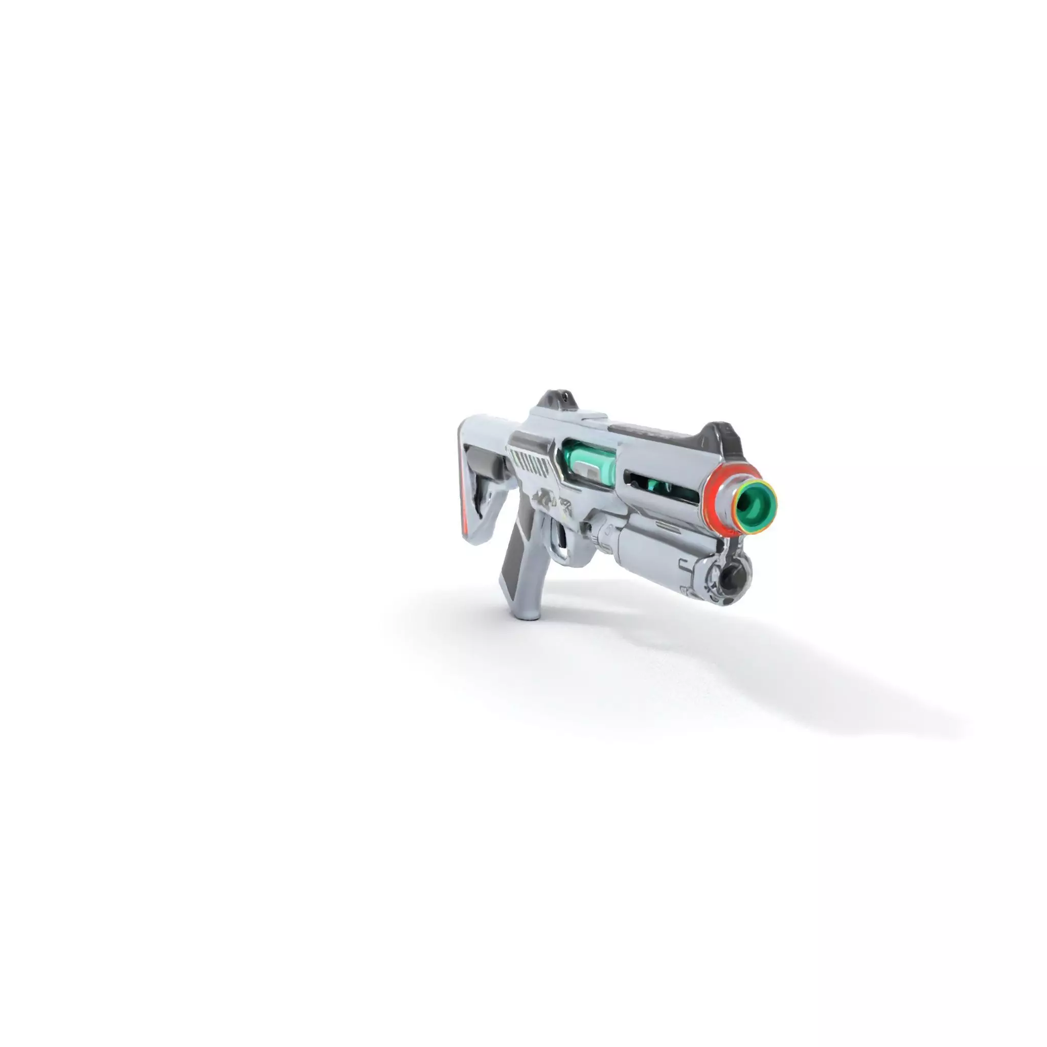 Futuristic Laser Rifle model pack Low-poly 3D model_7