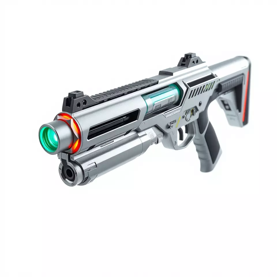 Futuristic Laser Rifle model pack Low-poly 3D model_3