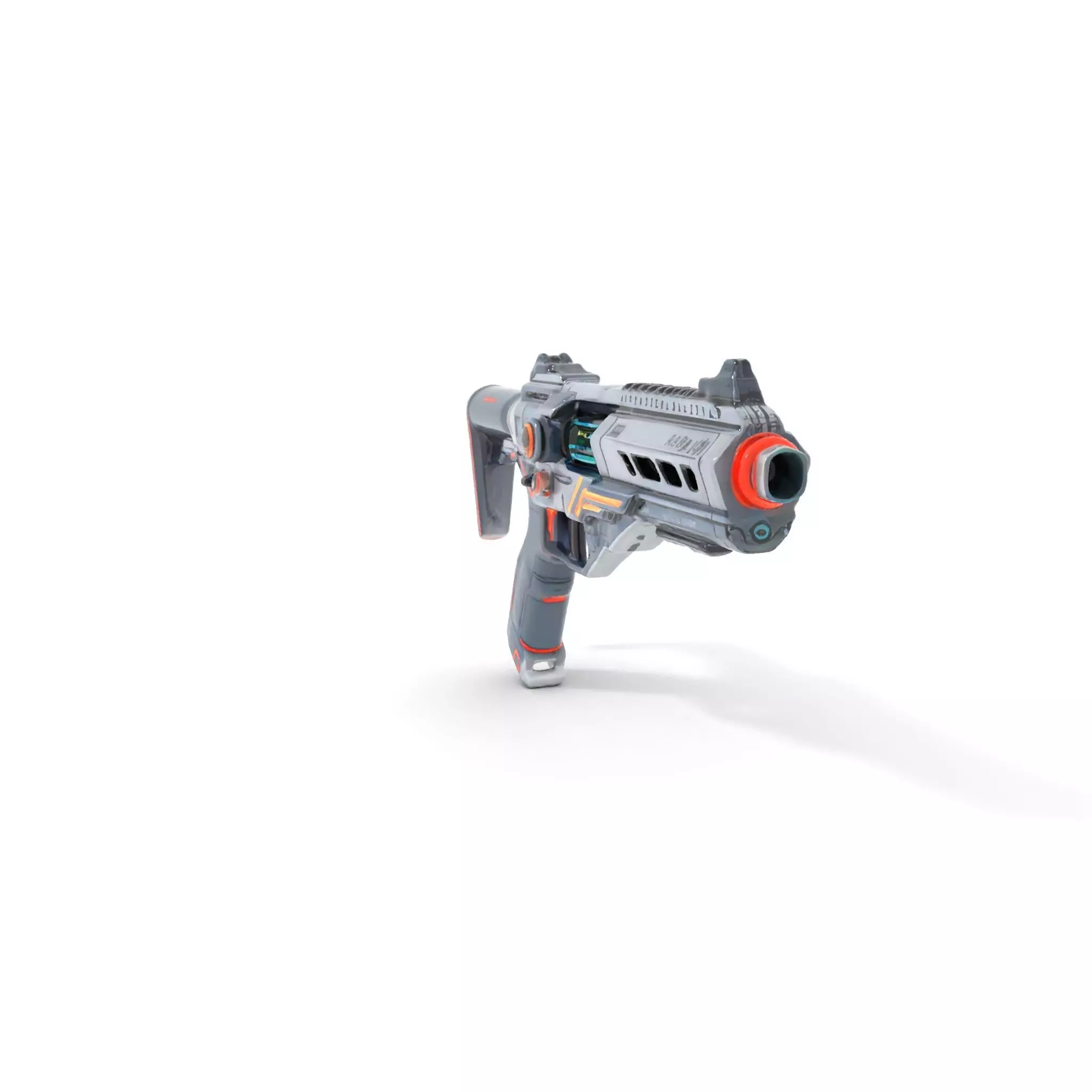 Futuristic Pulse Pistol model pack Low-poly 3D model_0