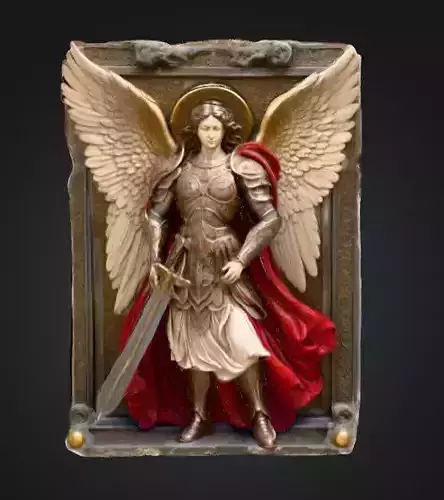 Angelic Guardian Low-poly 3D model