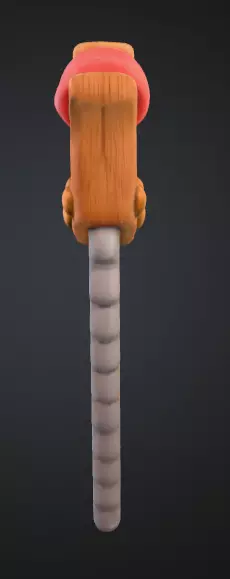 Cartoon Saw Low-poly 3D model_7