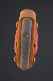 Cartoon Saw Low-poly 3D model_8