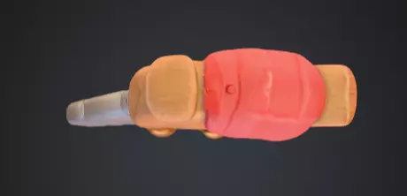 Cartoon Saw Low-poly 3D model_6