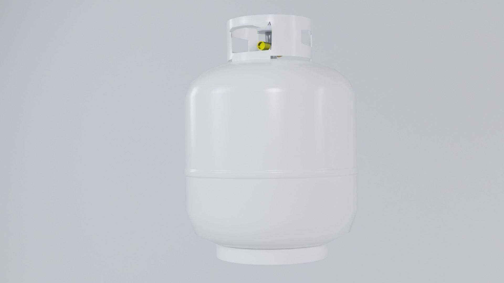 Propane Tank - Gas Cylinder Canister Low-poly 3D model_2