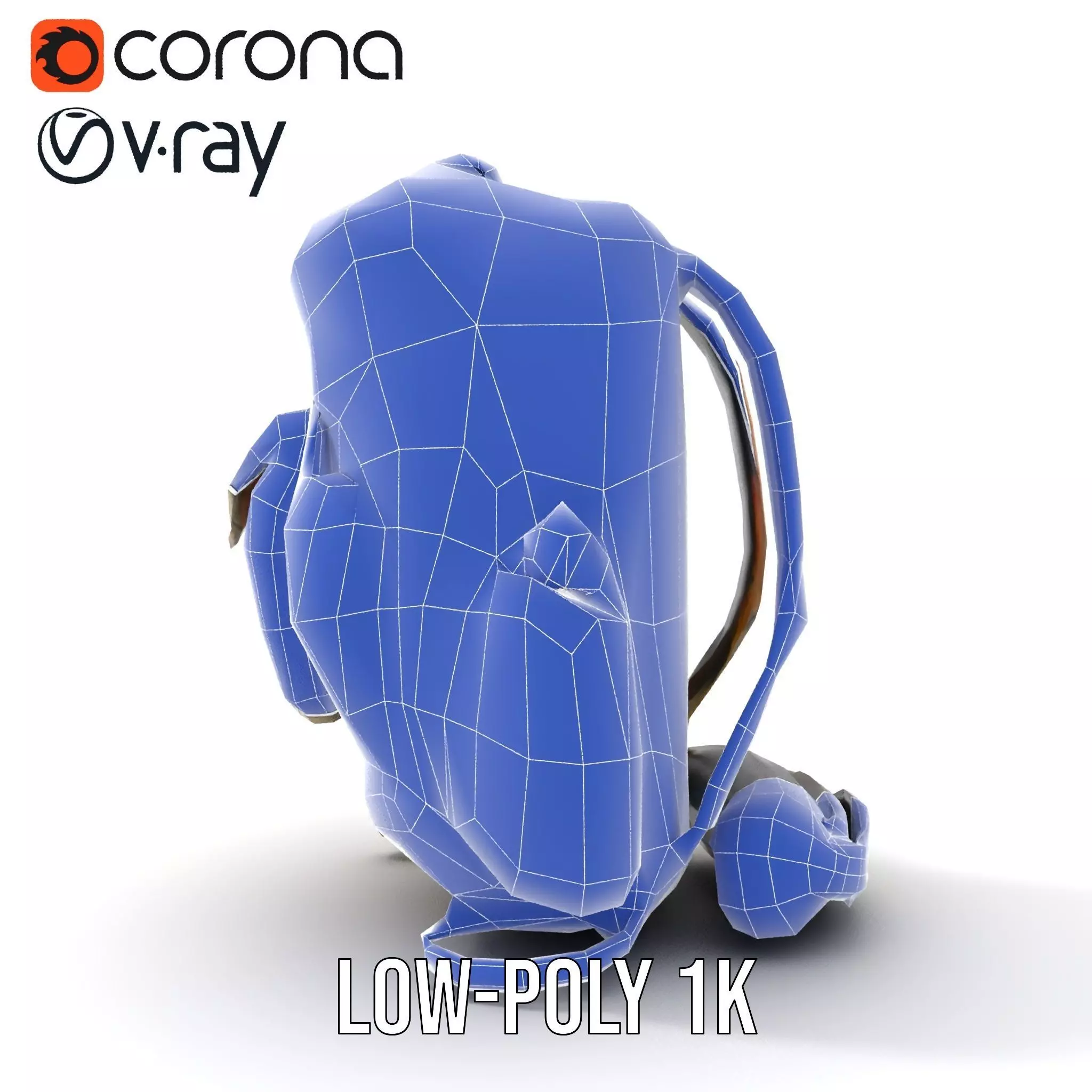 Outdoor Expedition Backpack model pack Low-poly 3D model_29