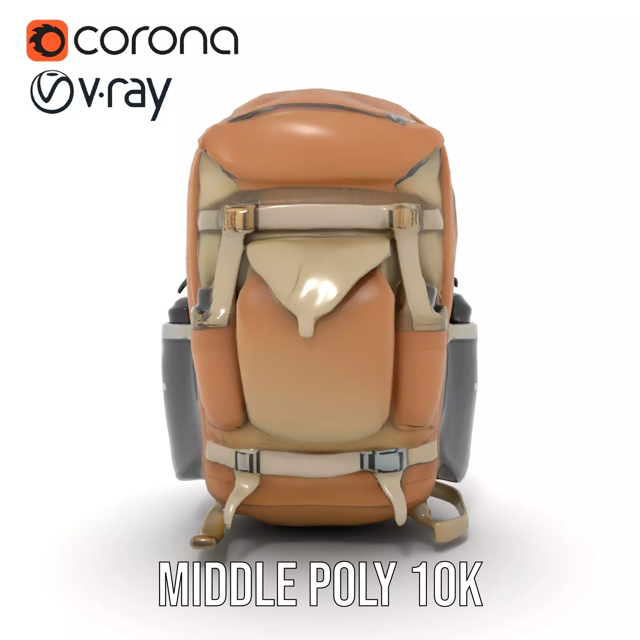 Outdoor Expedition Backpack model pack Low-poly 3D model_19