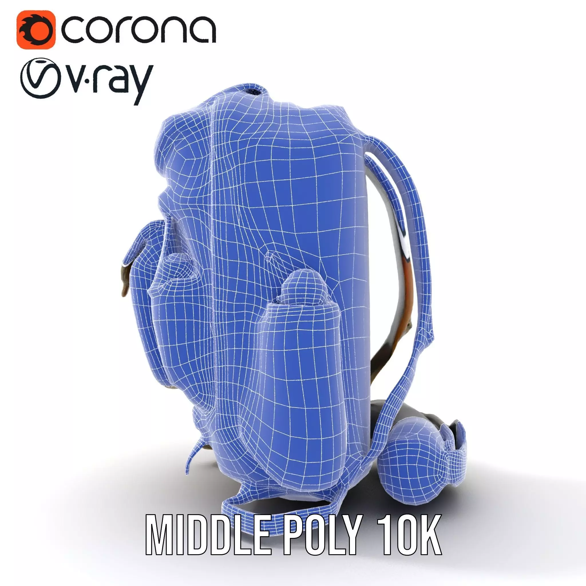 Outdoor Expedition Backpack model pack Low-poly 3D model_22