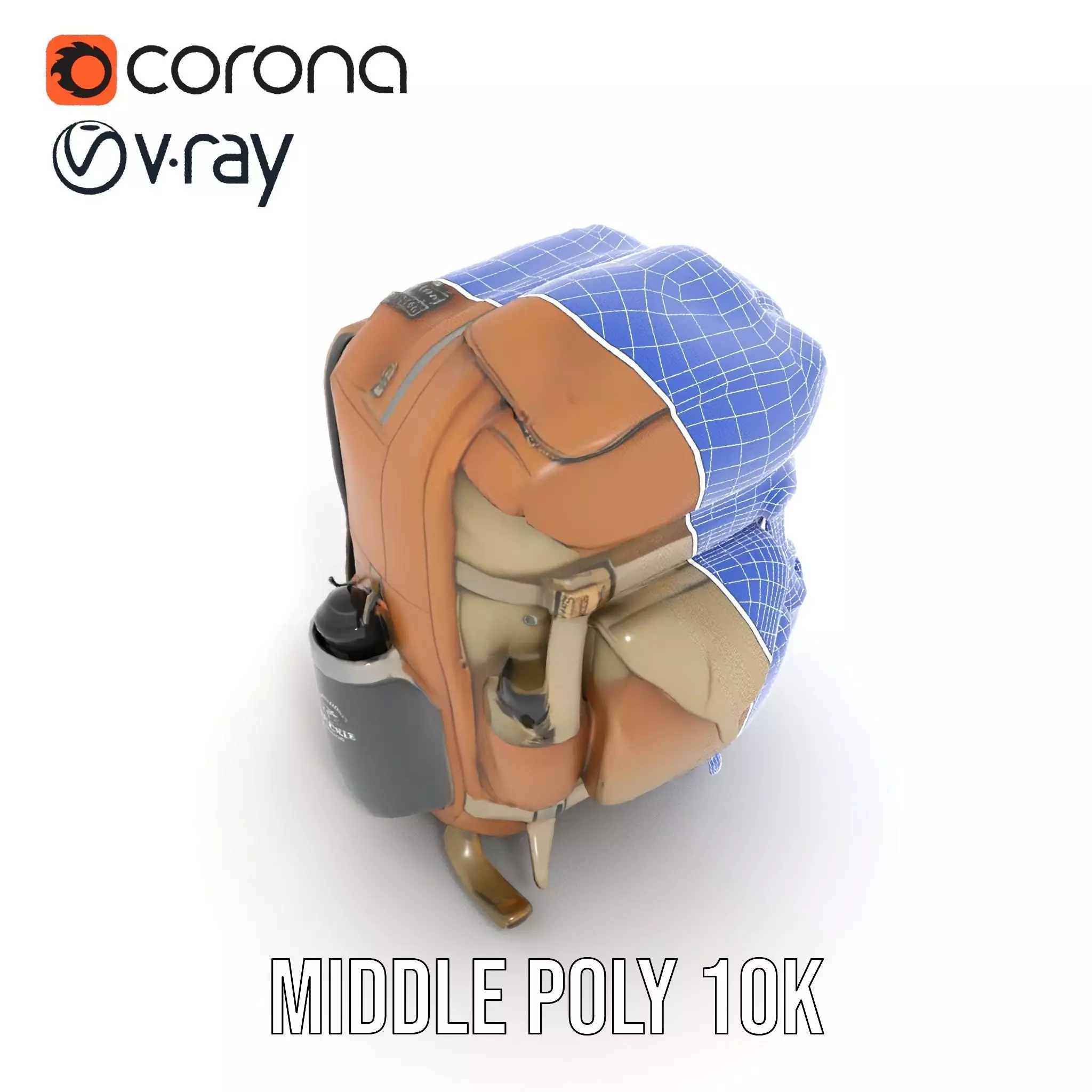 Outdoor Expedition Backpack model pack Low-poly 3D model_25