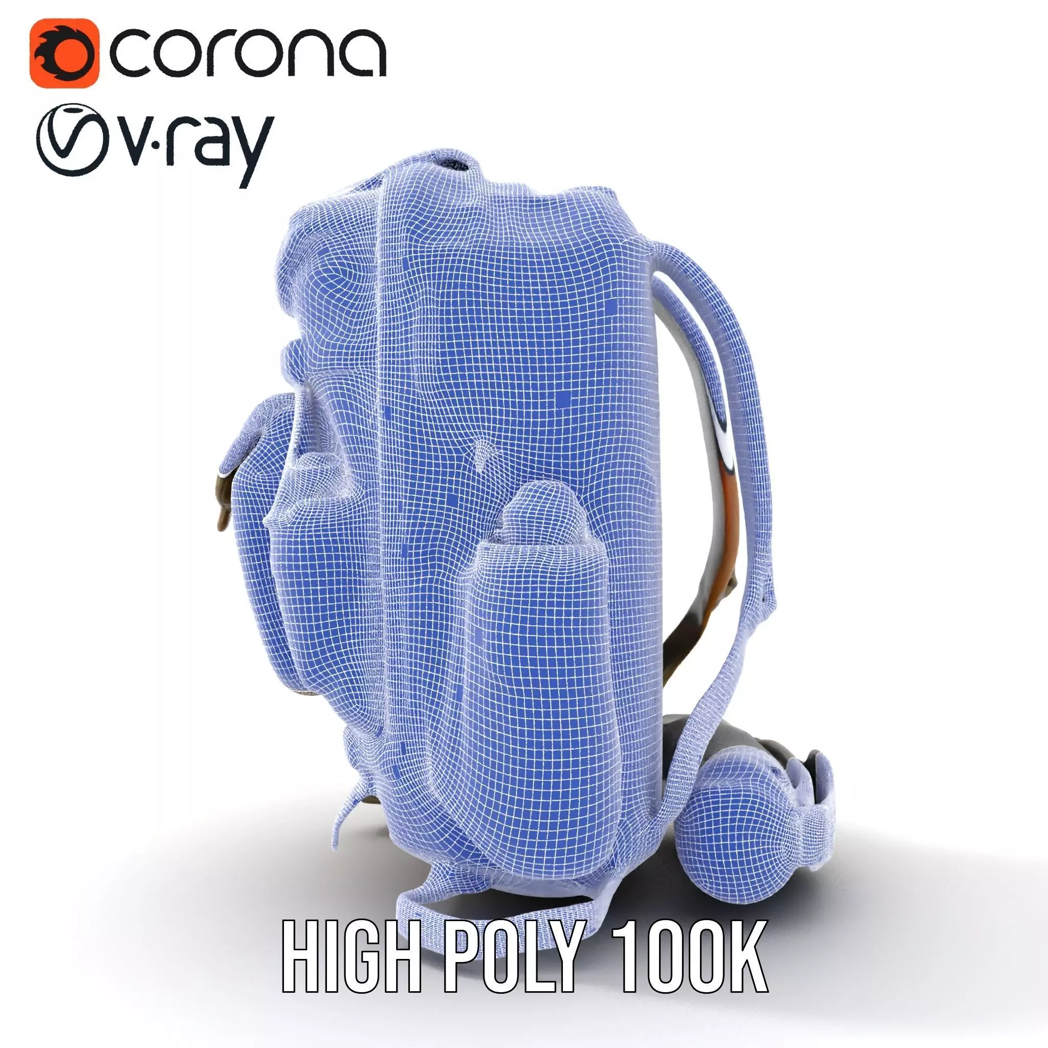 Outdoor Expedition Backpack model pack Low-poly 3D model_34
