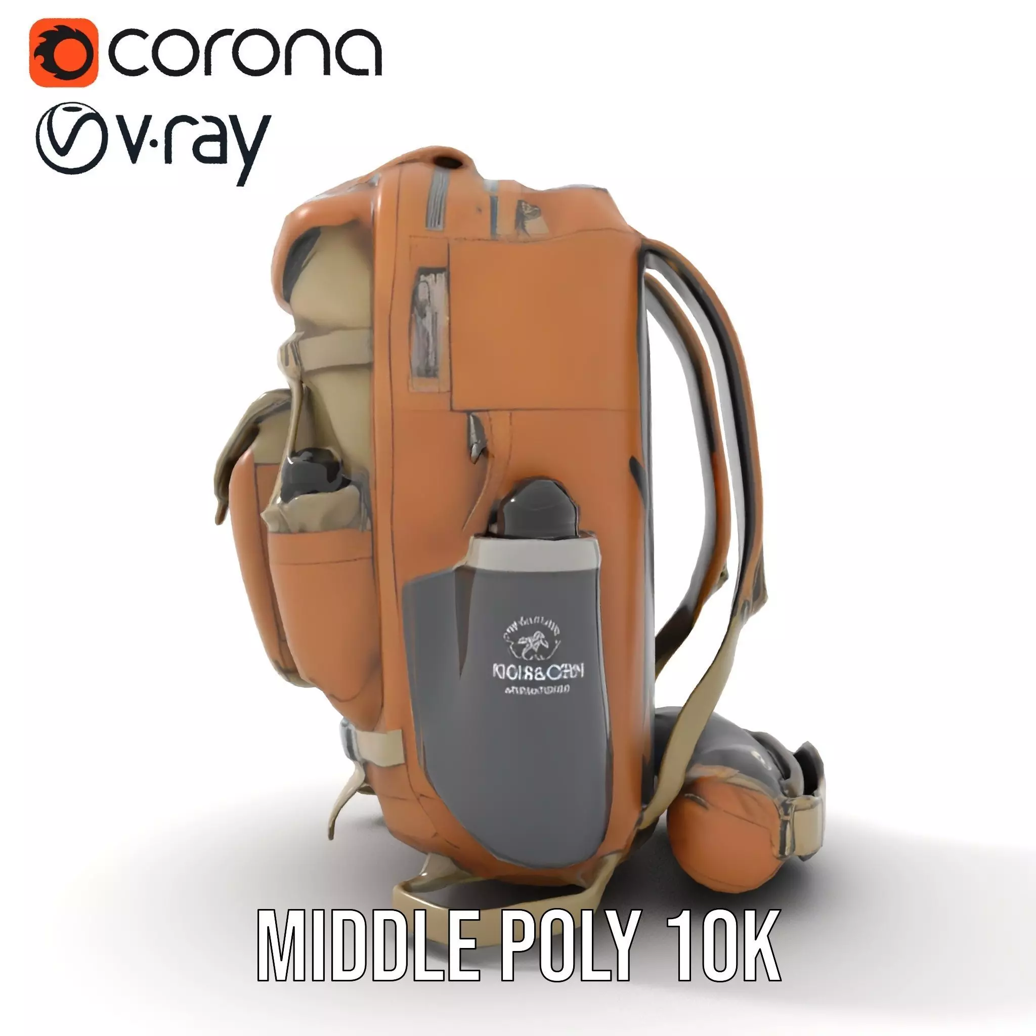 Outdoor Expedition Backpack model pack Low-poly 3D model_16