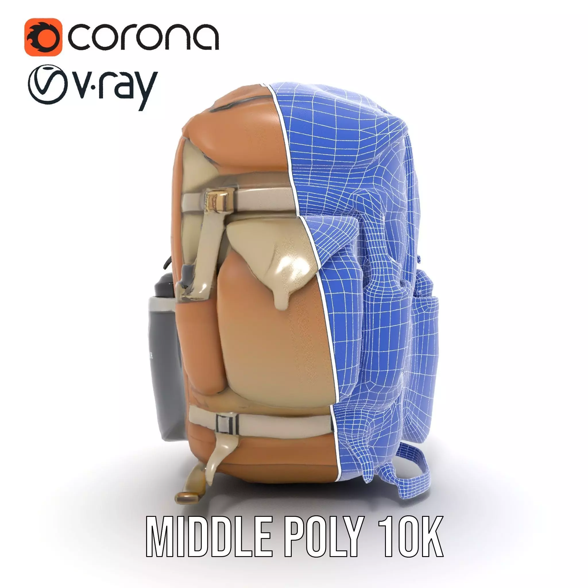 Outdoor Expedition Backpack model pack Low-poly 3D model_28