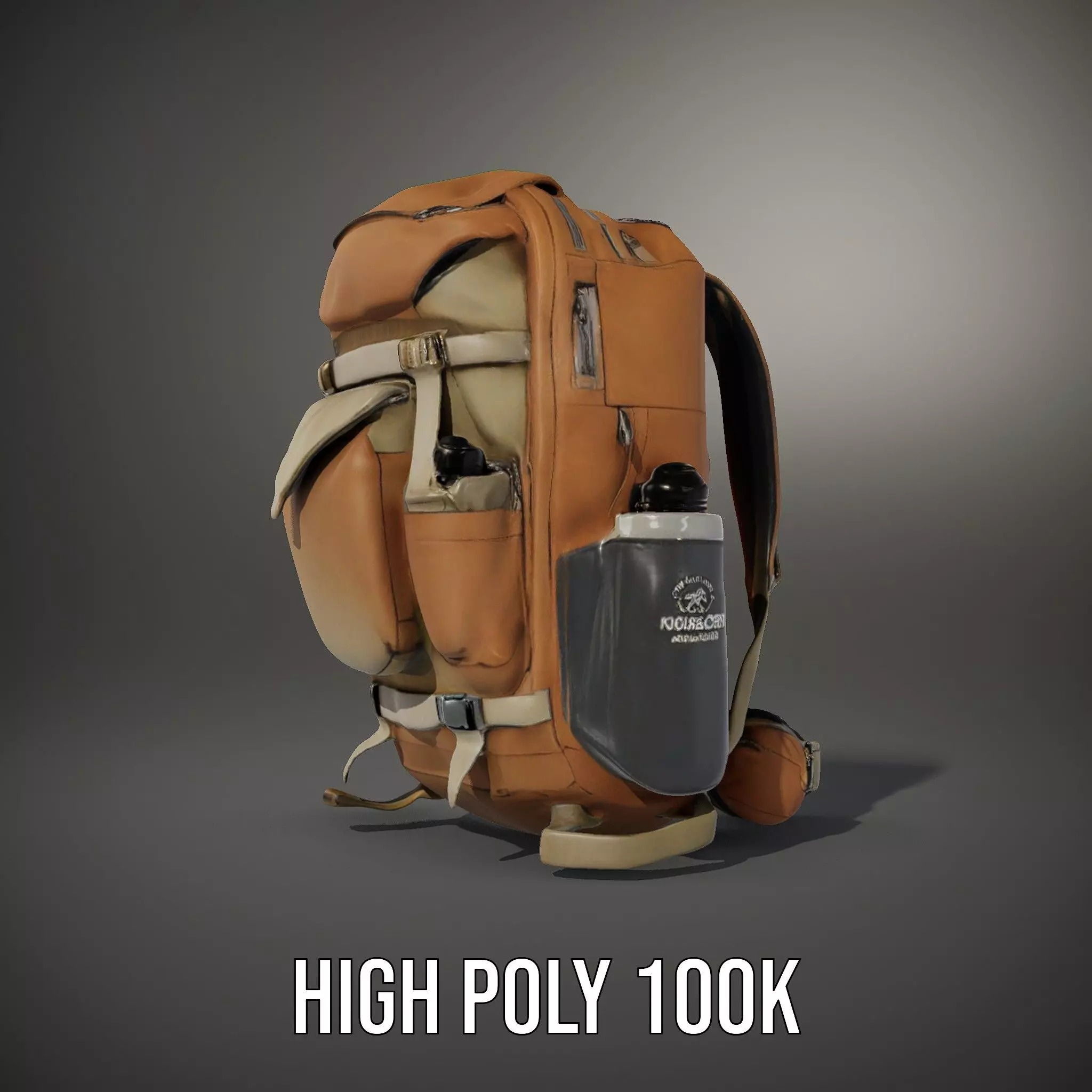 Outdoor Expedition Backpack model pack Low-poly 3D model_11