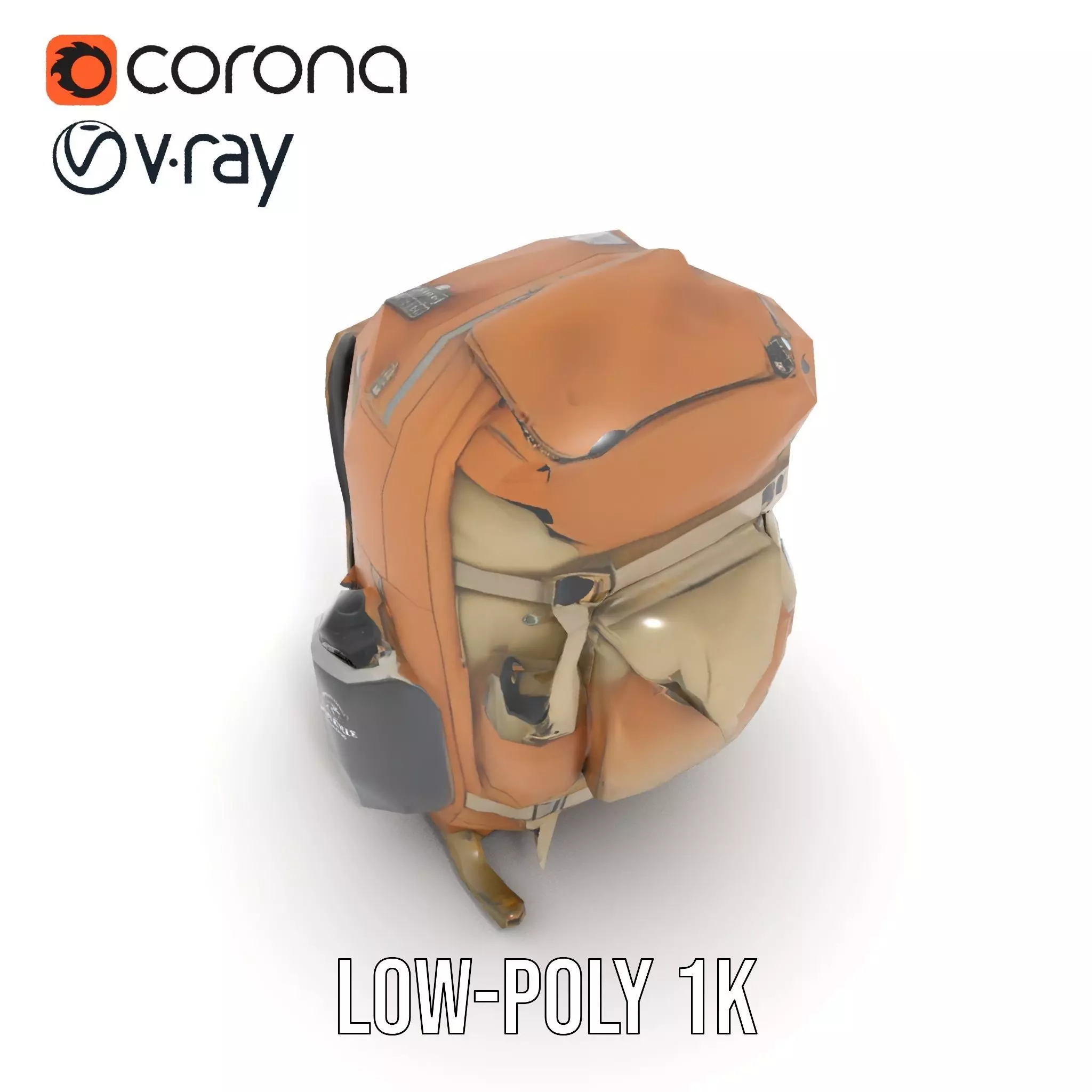 Outdoor Expedition Backpack model pack Low-poly 3D model_20