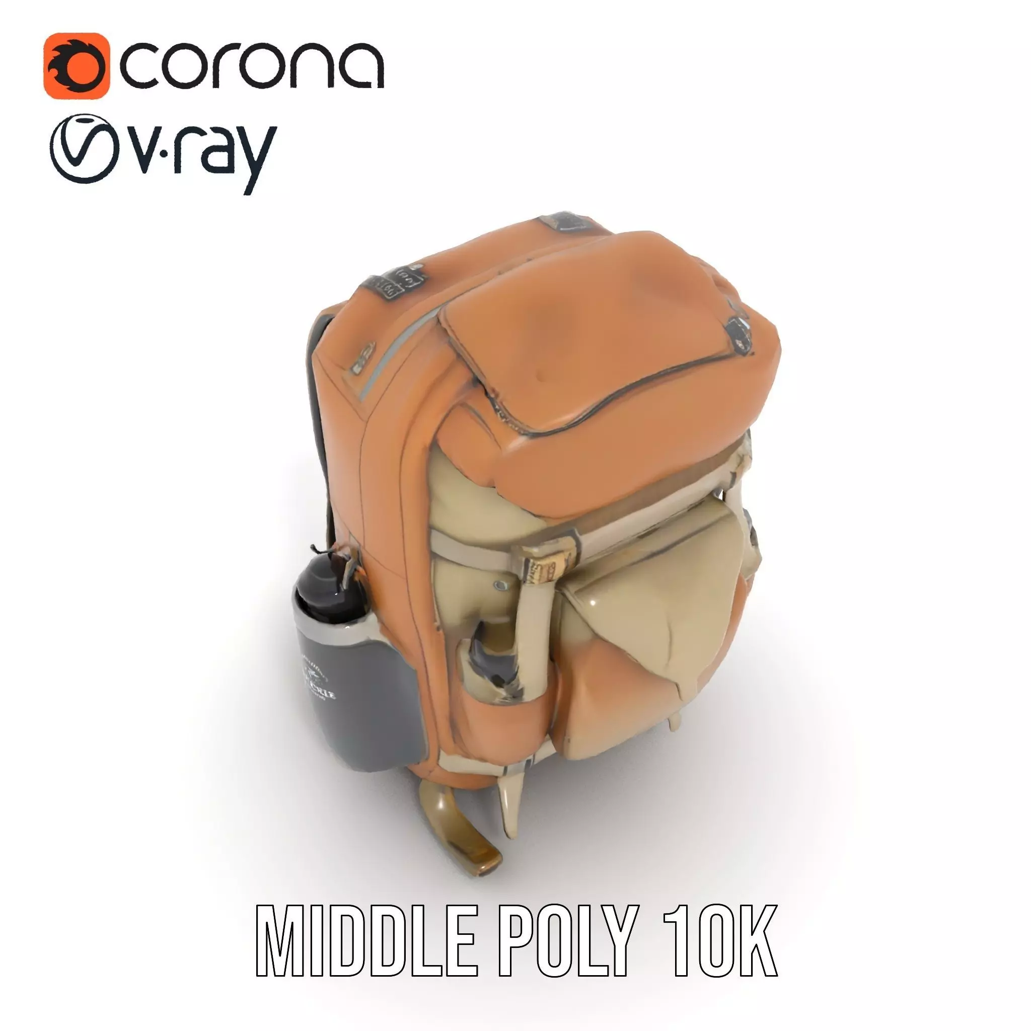 Outdoor Expedition Backpack model pack Low-poly 3D model_12
